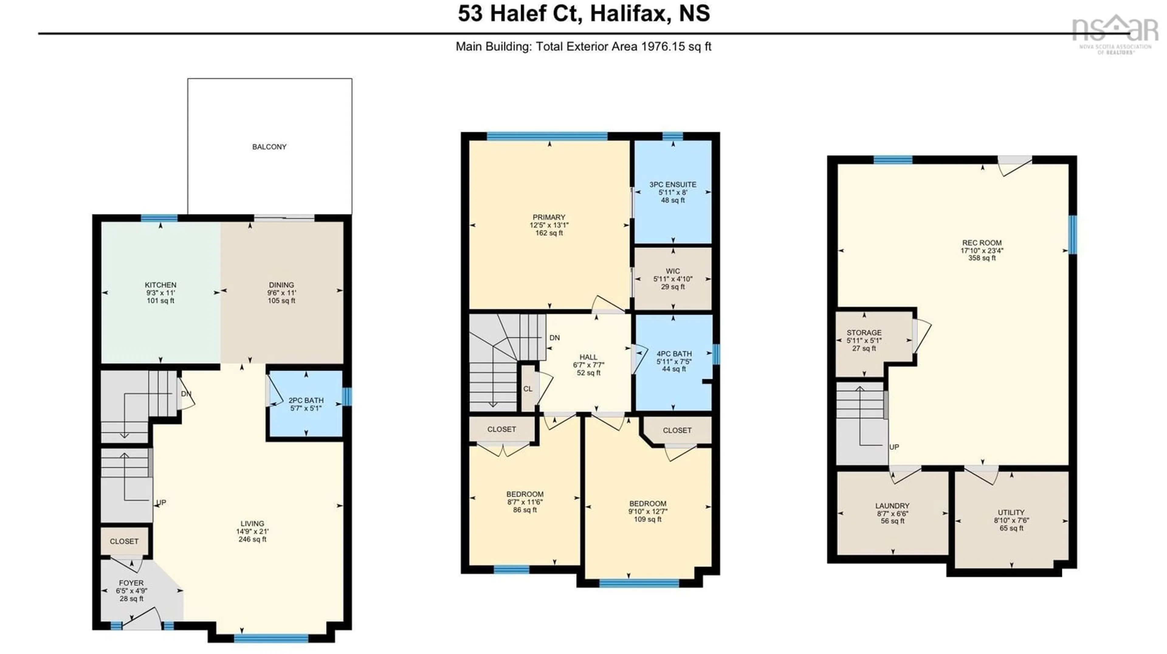 Floor plan for 53 Halef Crt, Halifax Nova Scotia B3N 0C1