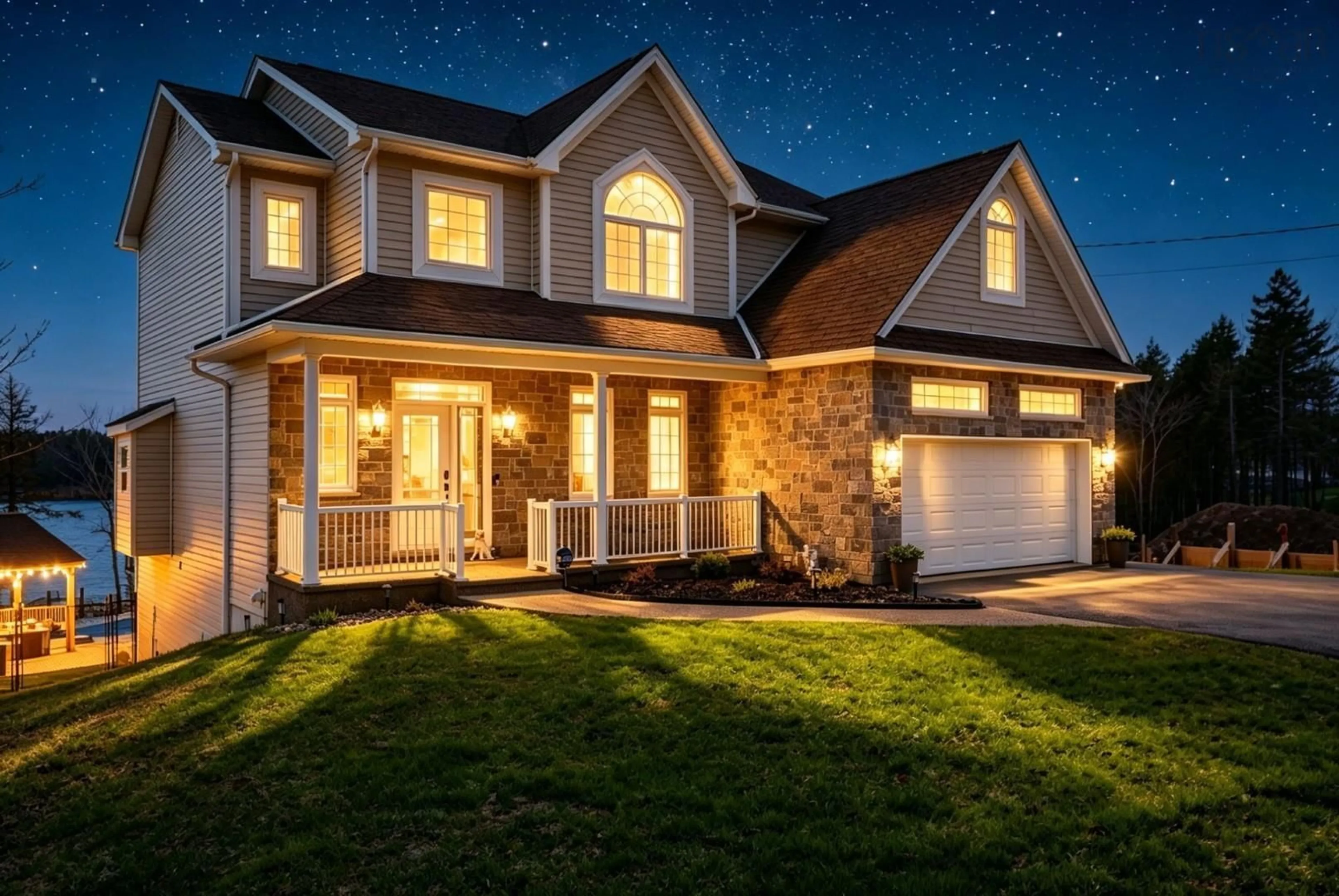 Home with brick exterior material, street for 182 Voyageur Way, Hammonds Plains Nova Scotia B4B 0N1