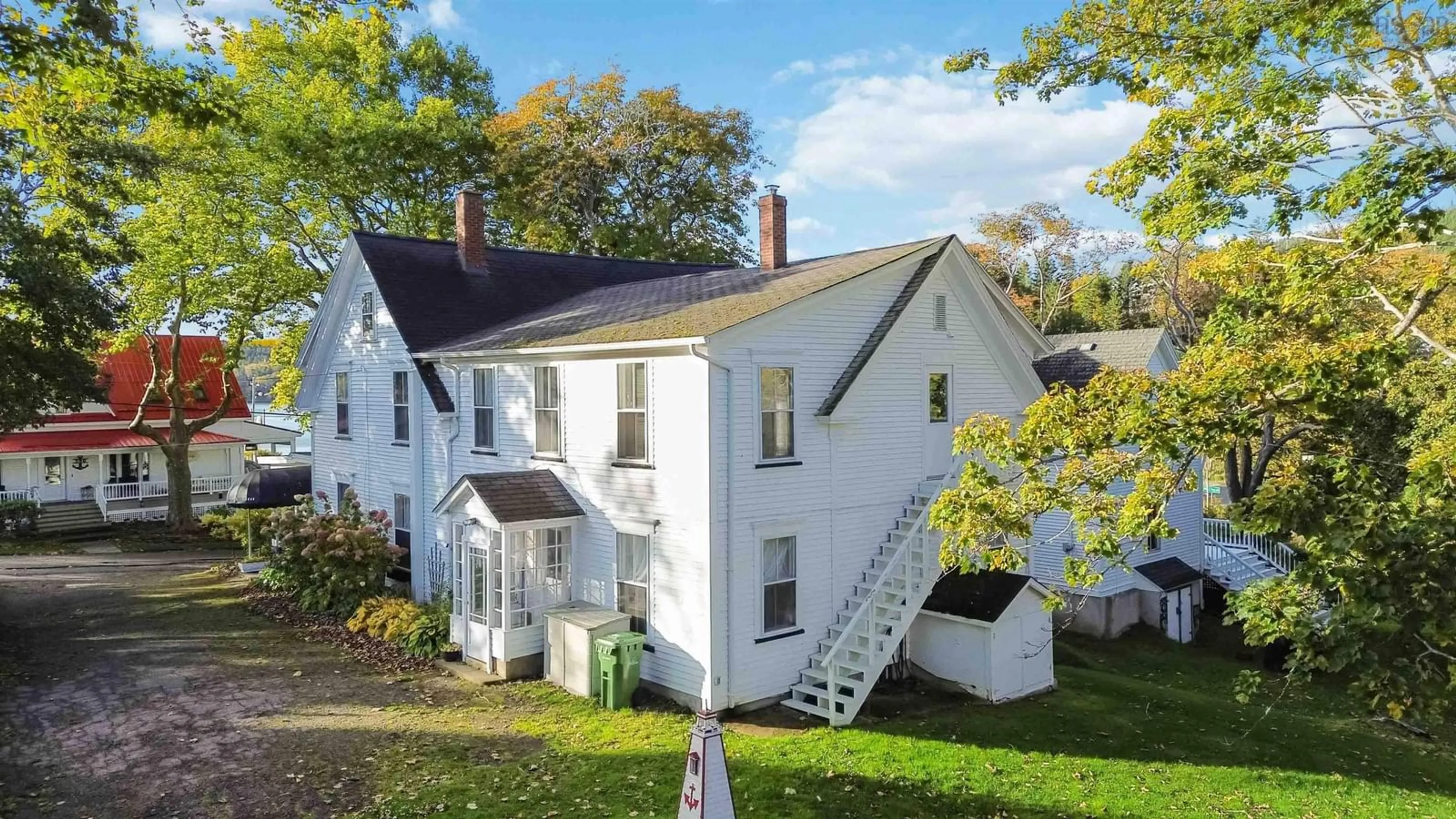 A pic from outside/outdoor area/front of a property/back of a property/a pic from drone, building for 387 Church Hill Rd, Sandy Cove Nova Scotia B0V 1E0