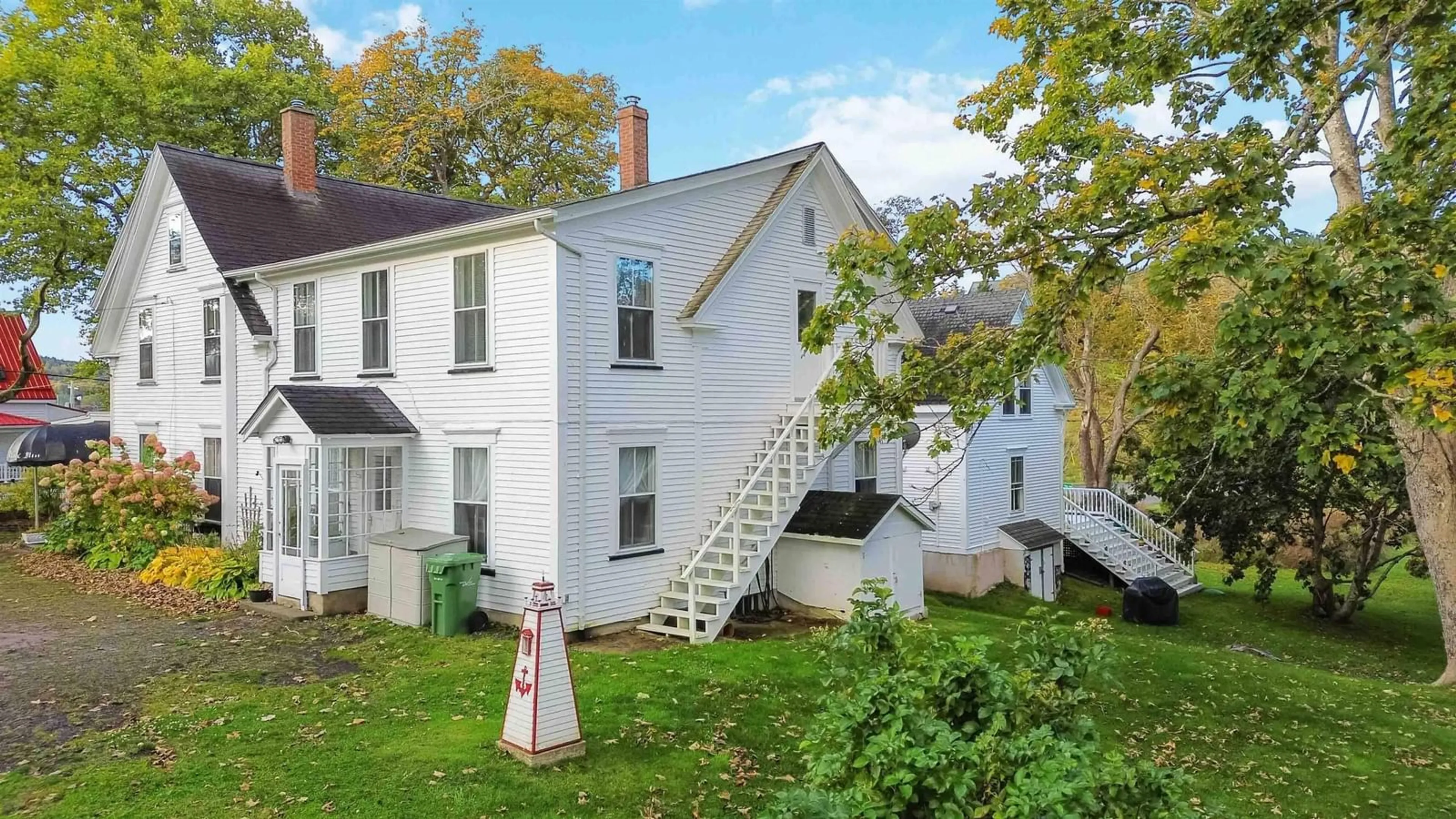 A pic from outside/outdoor area/front of a property/back of a property/a pic from drone, street for 387 Church Hill Rd, Sandy Cove Nova Scotia B0V 1E0