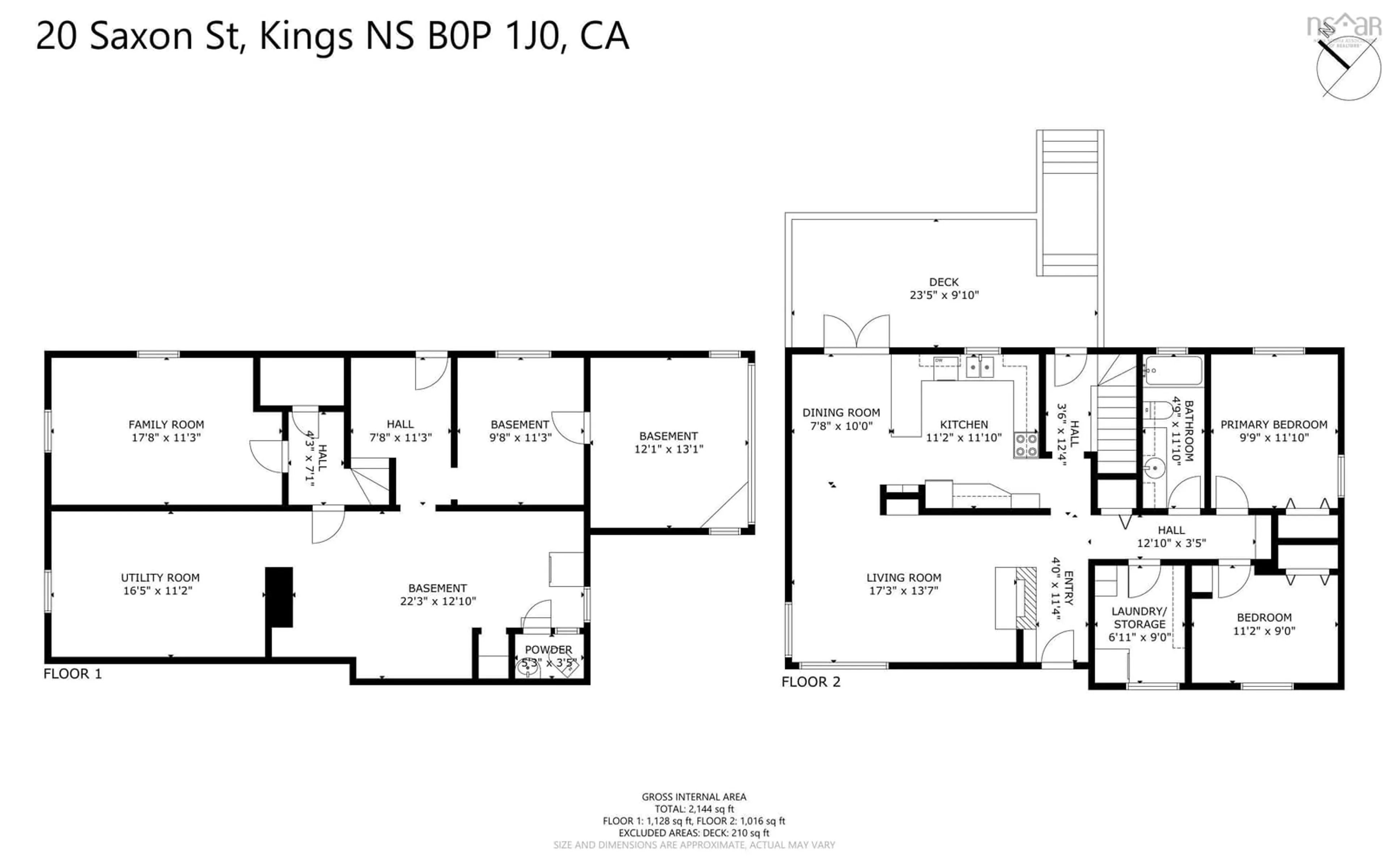 Floor plan for 20 Saxon St, Centreville Nova Scotia B0P 1J0