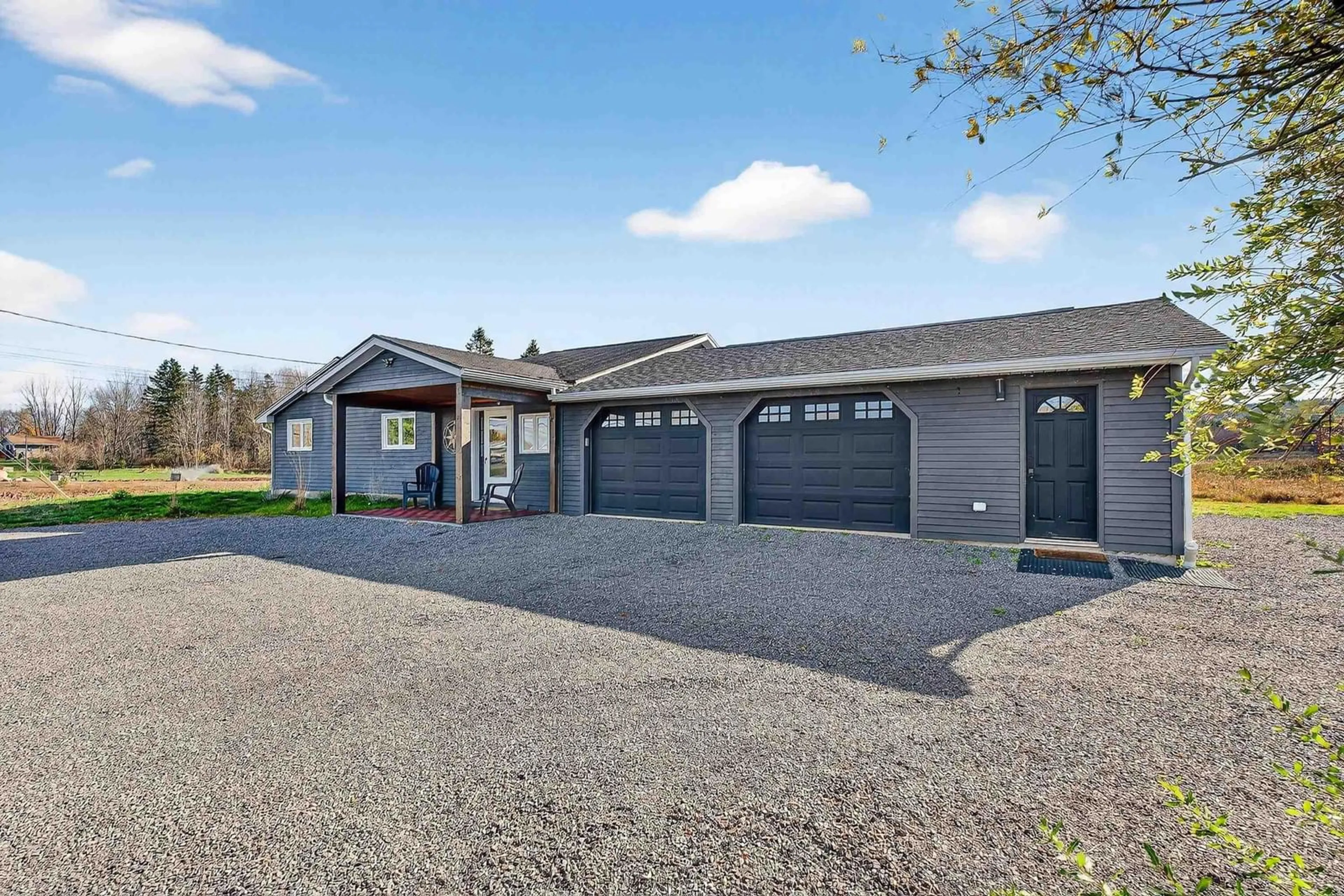 Home with vinyl exterior material, street for 4236 Highway 14, Windsor Forks Nova Scotia B0N 2T0
