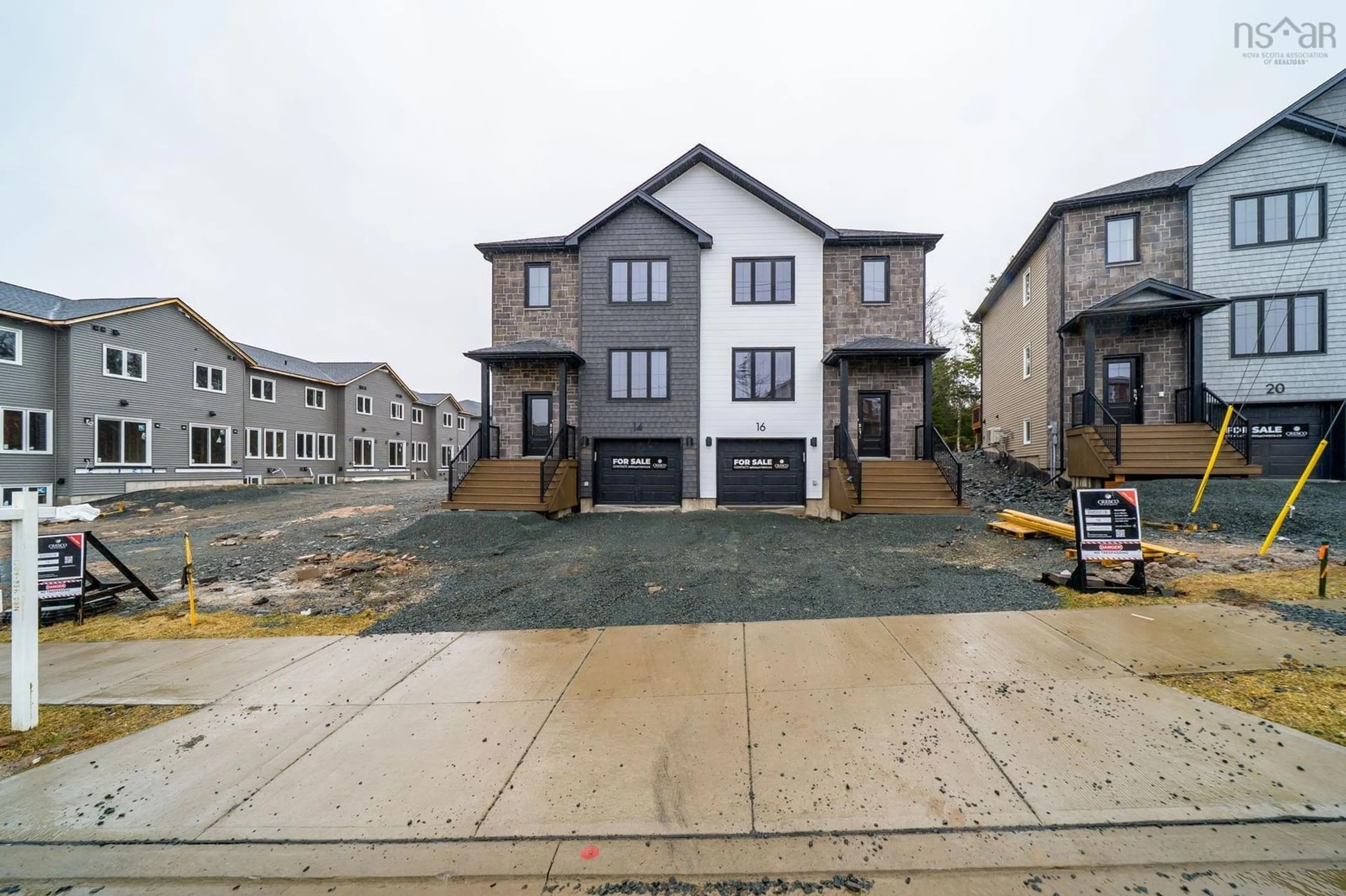 A pic from outside/outdoor area/front of a property/back of a property/a pic from drone, street for 16 Simona Dr #SMD01B, Dartmouth Nova Scotia B2X 2E1