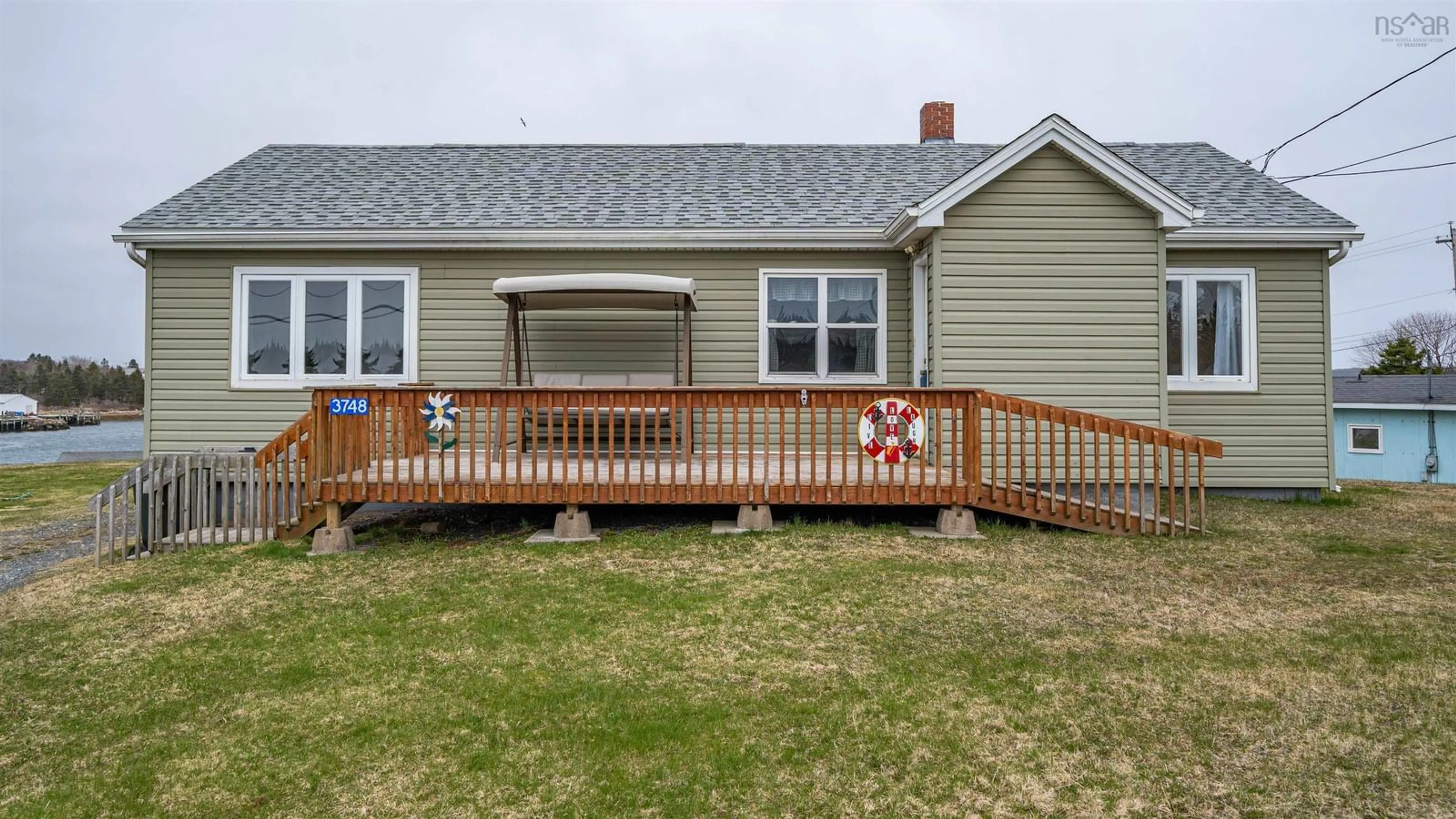Home with vinyl exterior material, street for 3748 Old Sambro Rd, Sambro Nova Scotia B3V 1G1