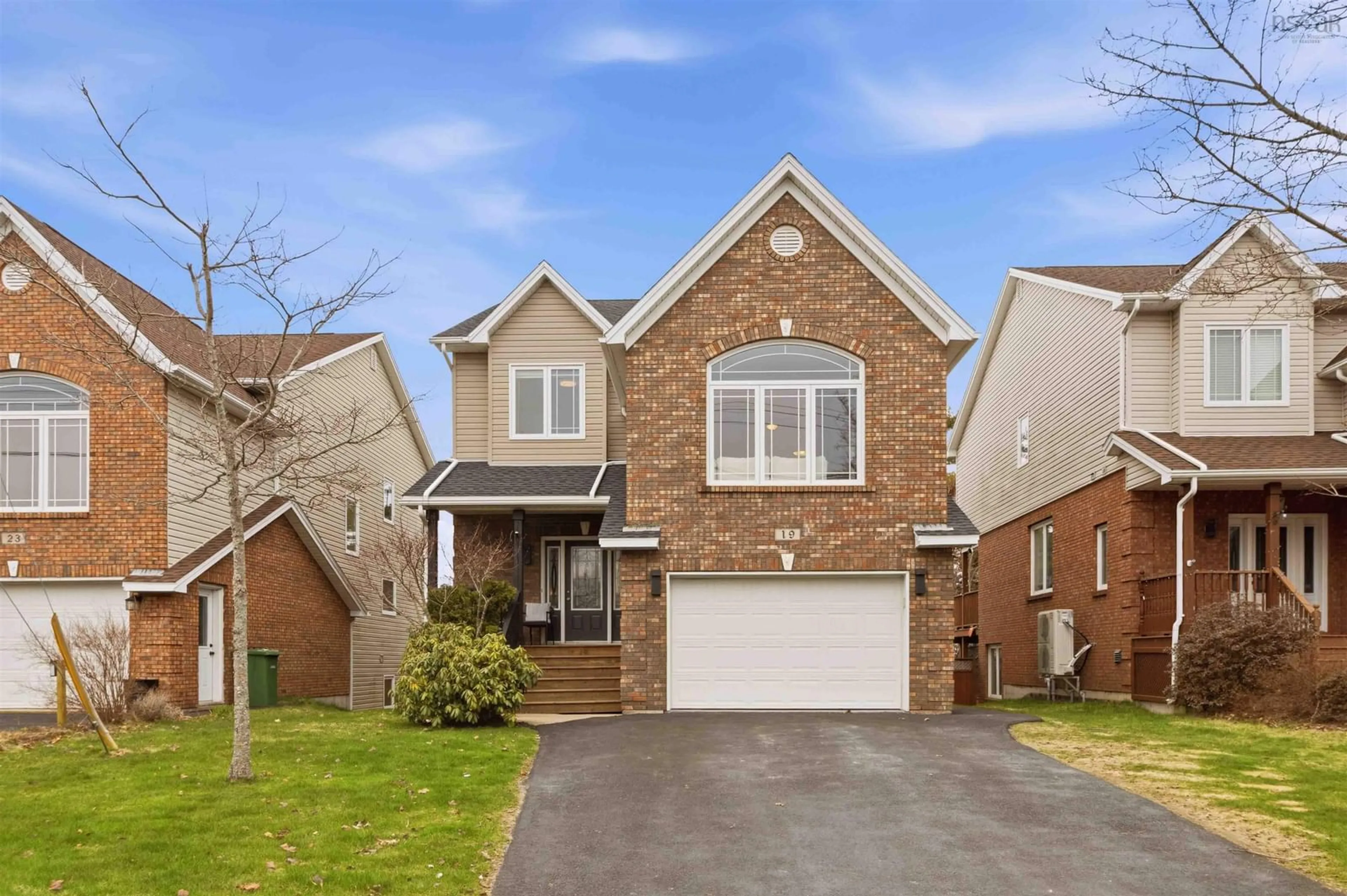 Home with brick exterior material, street for 19 Haystead Ridge, Bedford Nova Scotia B4A 0B6