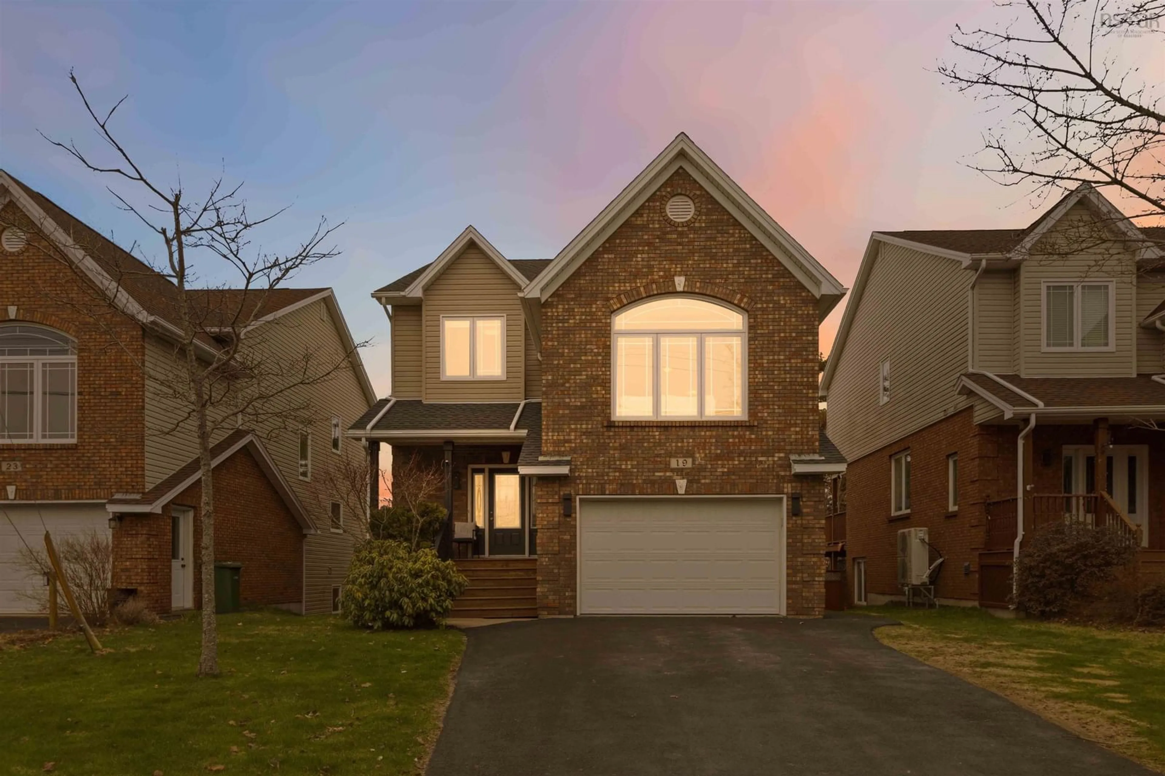 Home with brick exterior material, street for 19 Haystead Ridge, Bedford Nova Scotia B4A 0B6