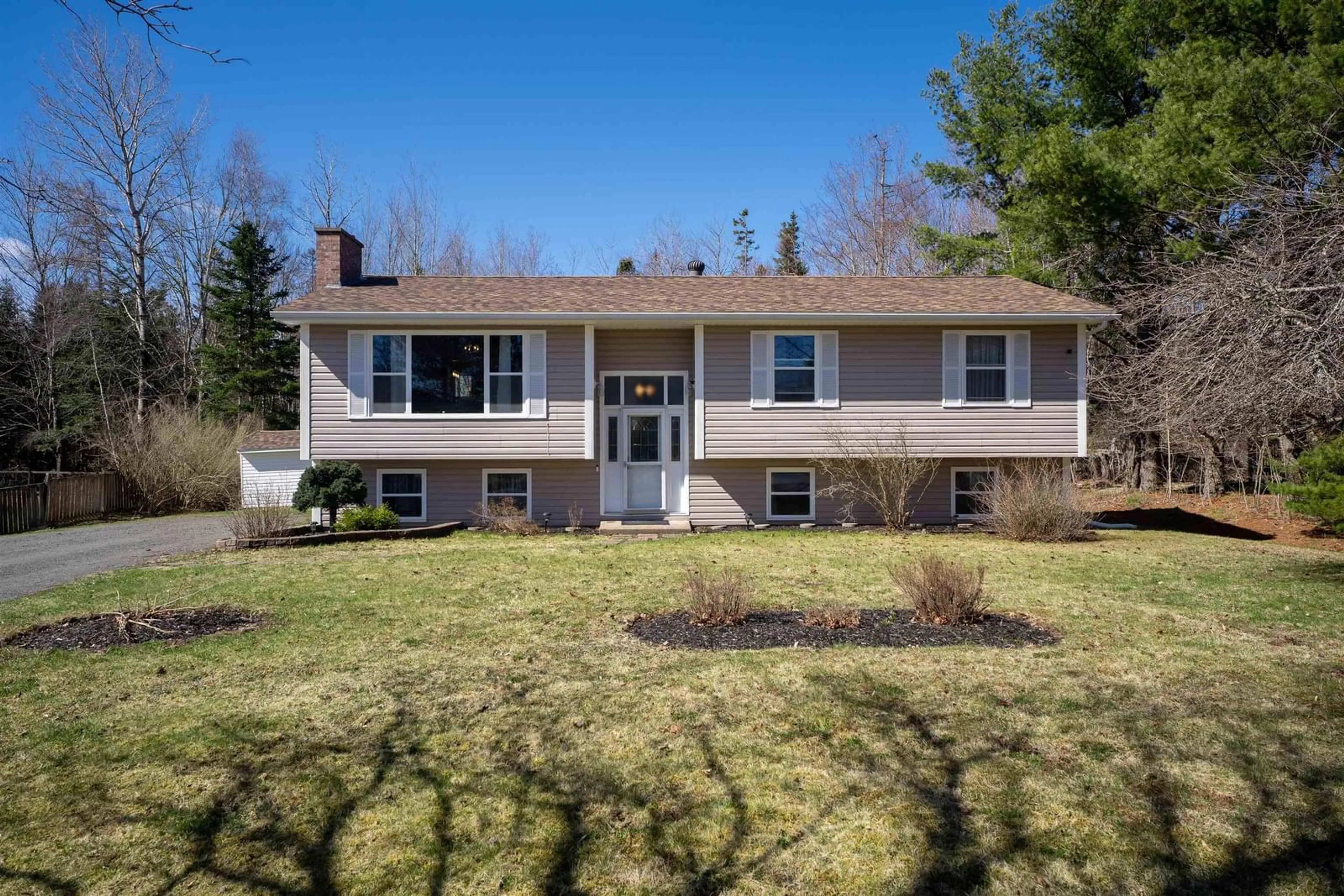 Home with vinyl exterior material, street for 23 Raven Rd, Valley Nova Scotia B6L 2P8