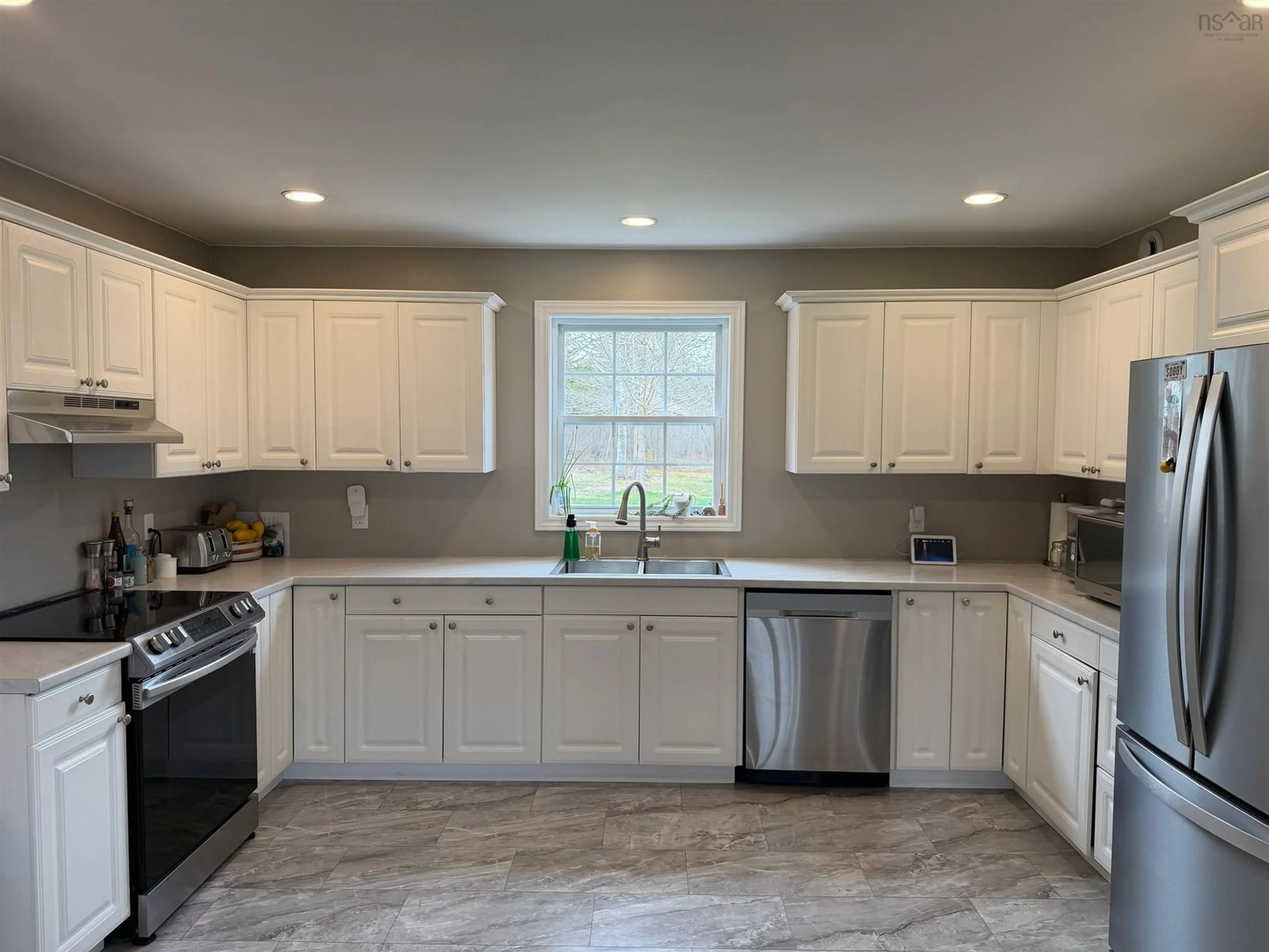 Open concept kitchen, ceramic/tile floor for 47 Riverdale Dr, Pleasant Lake Nova Scotia B5A 5J8