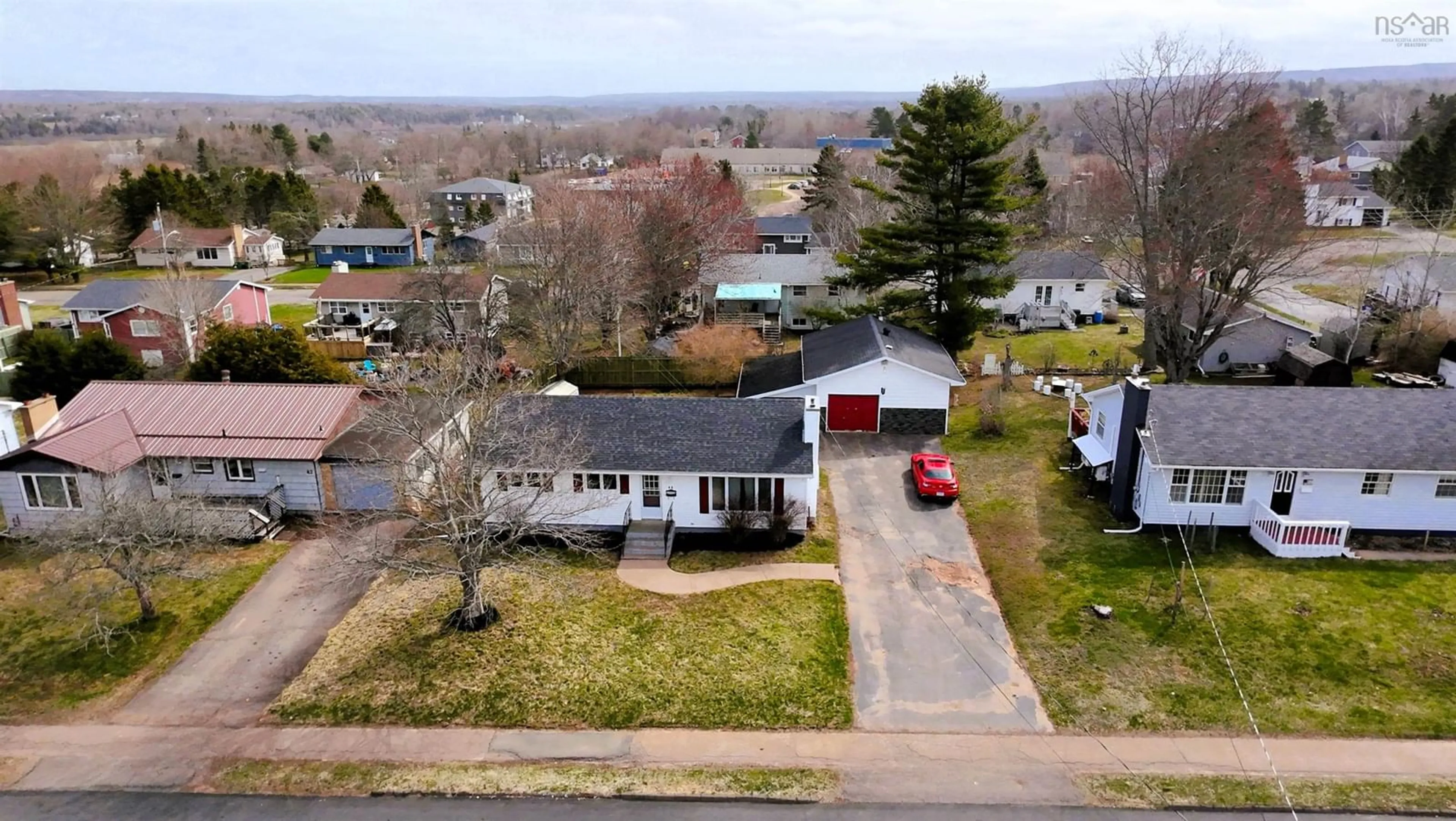 A pic from outside/outdoor area/front of a property/back of a property/a pic from drone, street for 48 Birch Street, Salmon River Nova Scotia B2N 4X2