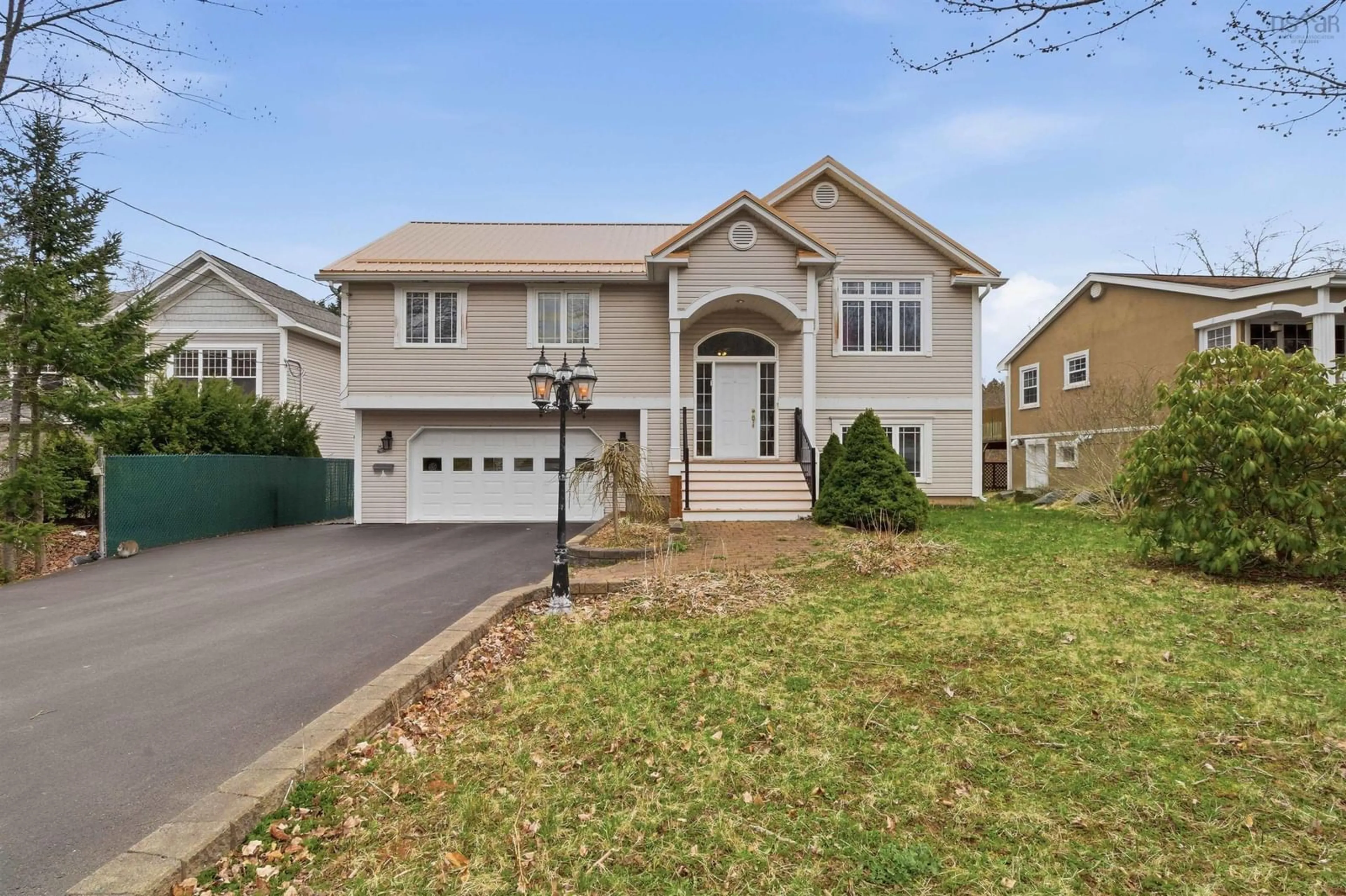 Home with vinyl exterior material, street for 7 Killarney Dr, Bedford Nova Scotia B4B 1B7