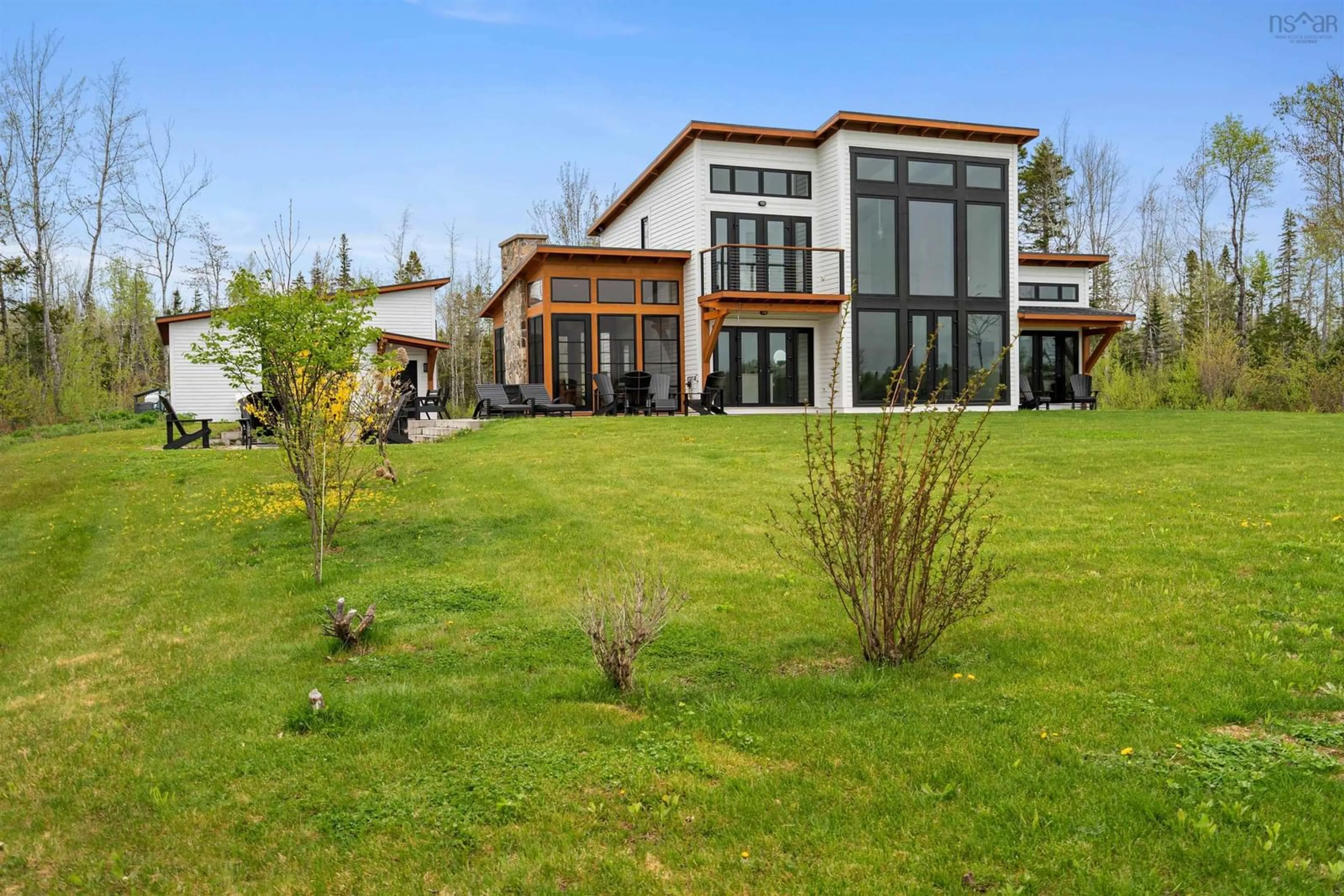 A pic from outside/outdoor area/front of a property/back of a property/a pic from drone, unknown for 158 Blackberry Lane, Mattatall Lake Nova Scotia B0M 1Z0