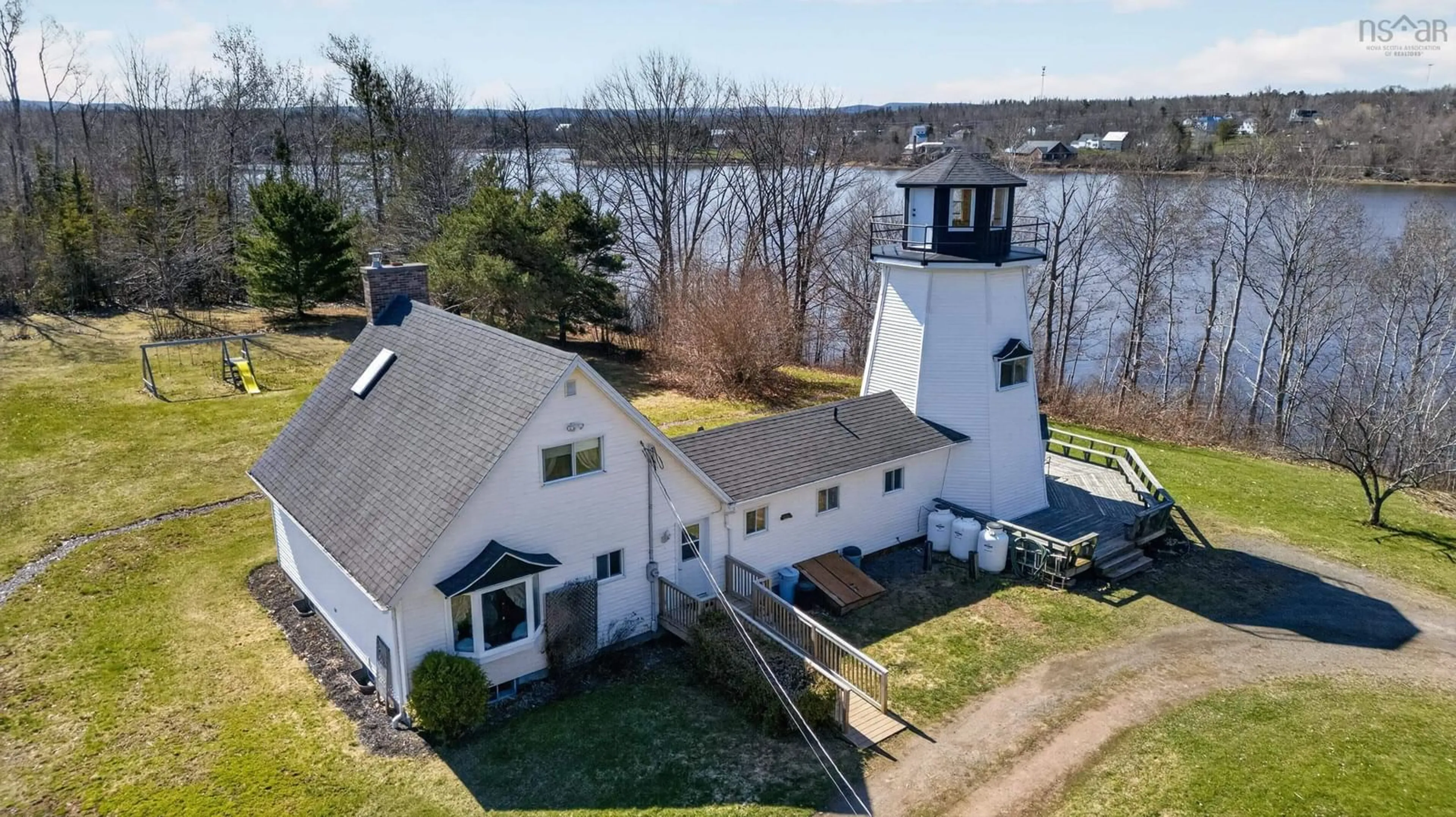 A pic from outside/outdoor area/front of a property/back of a property/a pic from drone, water/lake/river/ocean view for Sand Point Rd (Plus Two Vacant Lots) #309, Barrachois Nova Scotia B0K 1V0