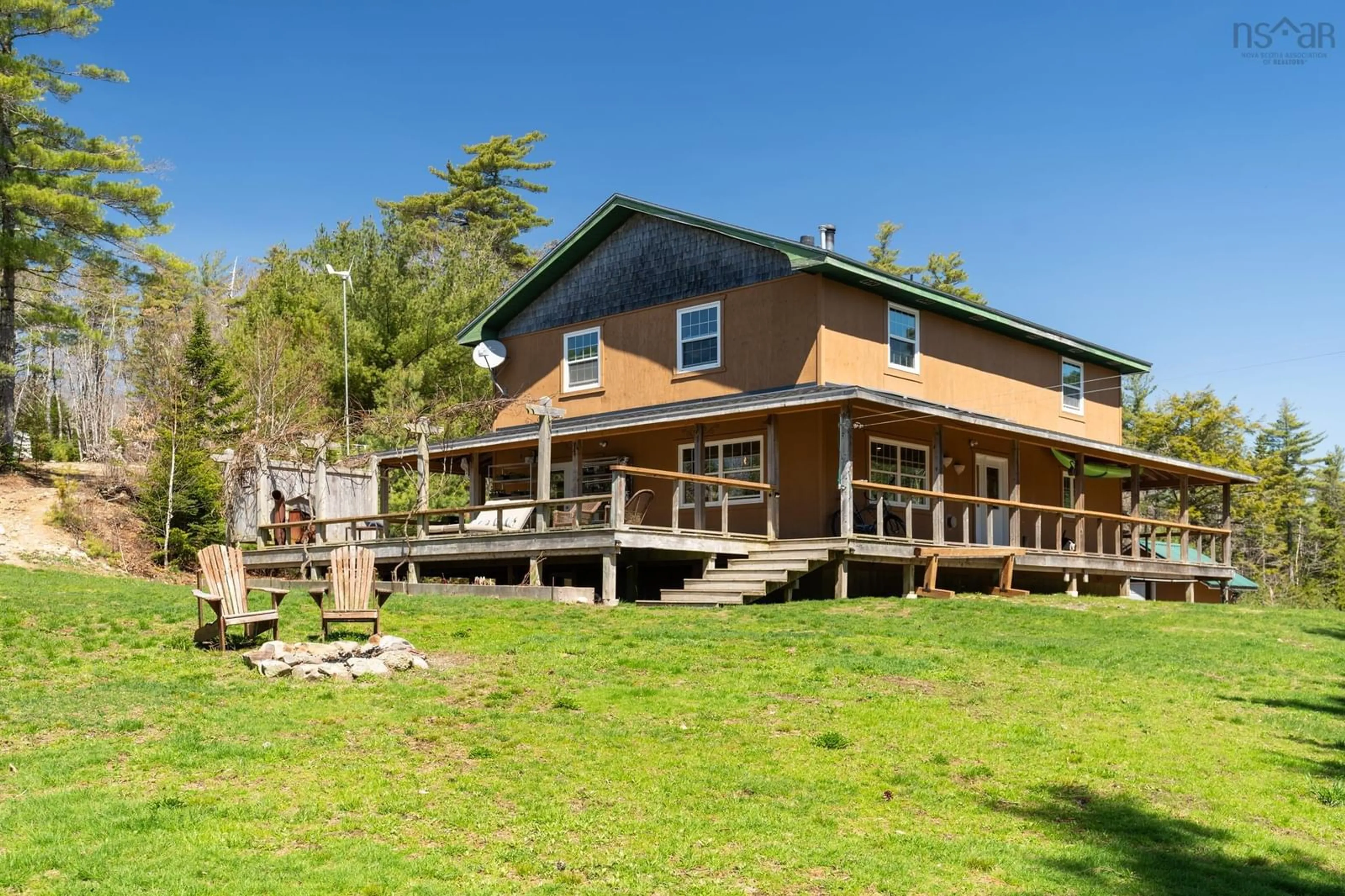Patio, water/lake/river/ocean view for 236 Canoe Lake Estates Rd, East Quinan Nova Scotia B0W 3M0