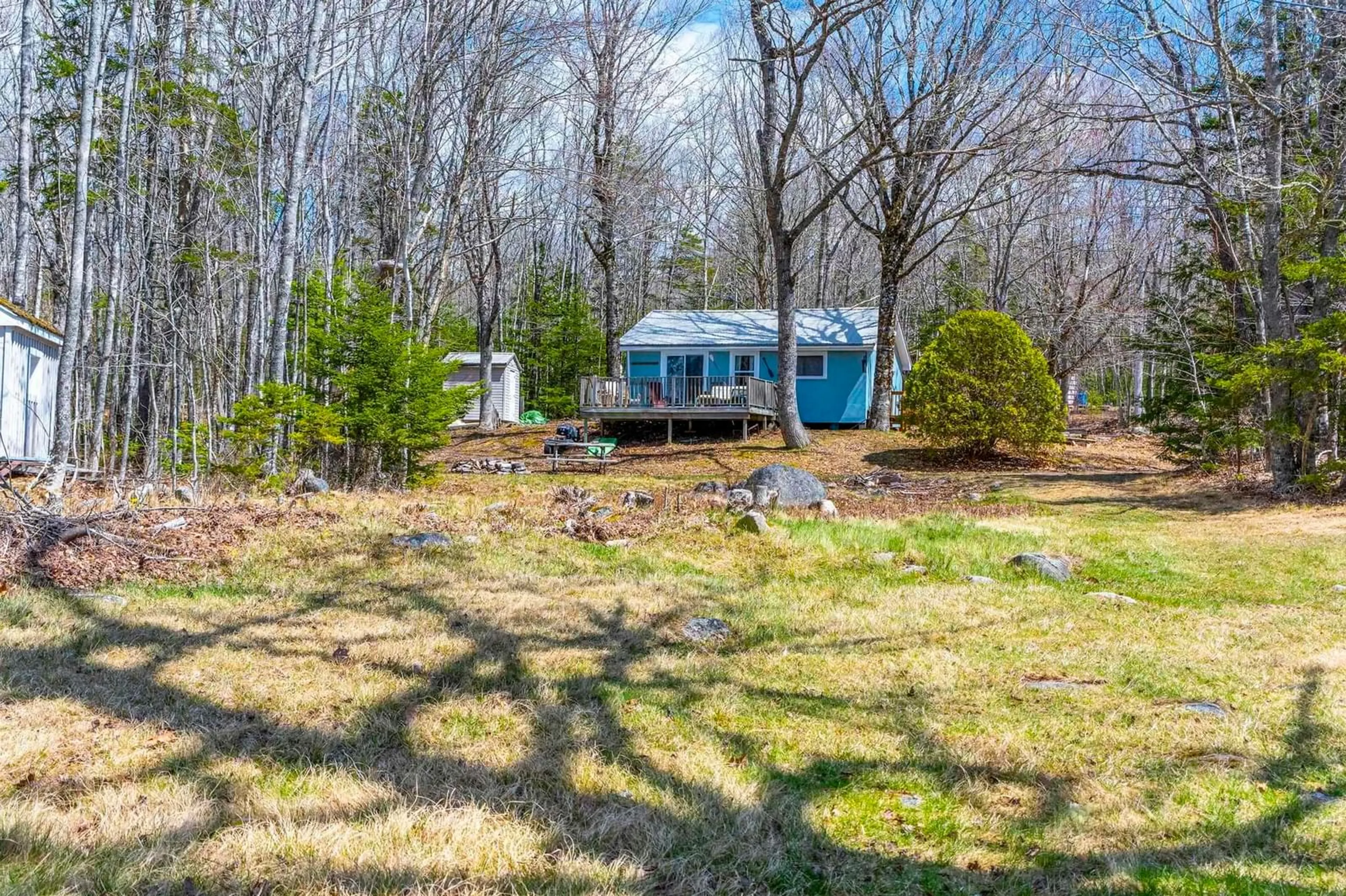 A pic from outside/outdoor area/front of a property/back of a property/a pic from drone, forest/trees view for 214 Lower Sixty Lake Road Rd, Crossburn Nova Scotia B0R 1H0