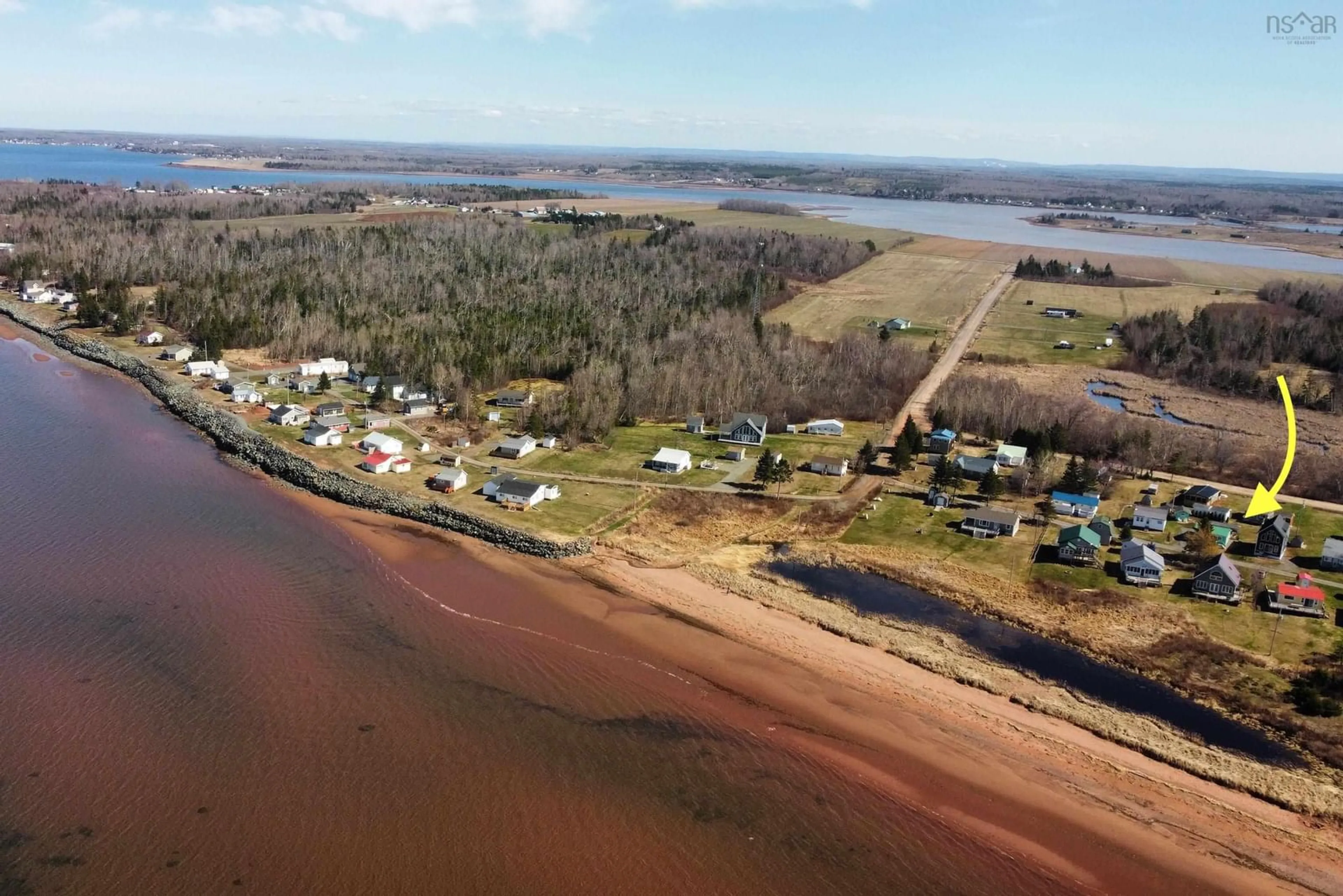 A pic from outside/outdoor area/front of a property/back of a property/a pic from drone, water/lake/river/ocean view for 32 Million Dollar Lane, Port Howe Nova Scotia B0K 1K0