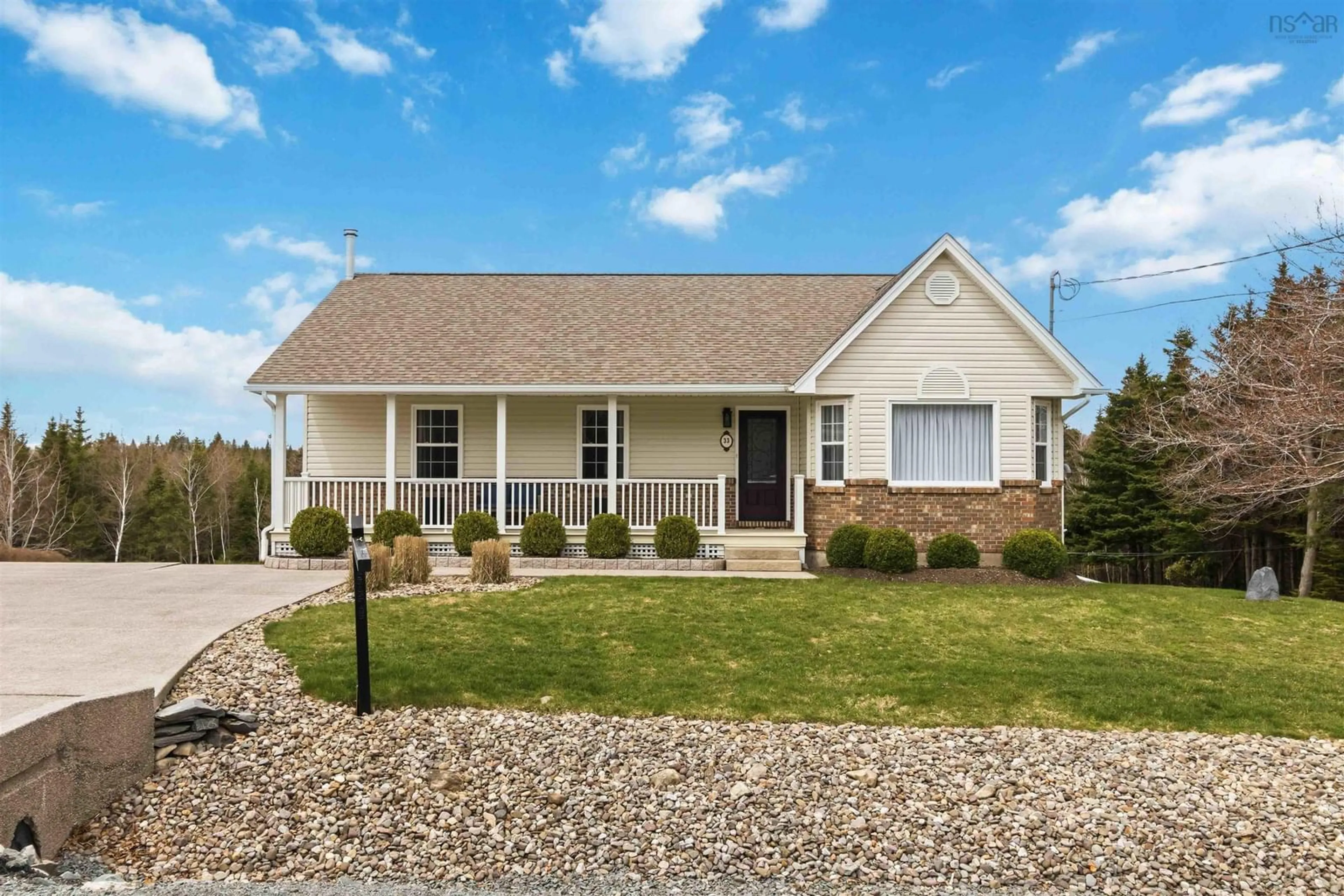Home with vinyl exterior material, street for 33 Astour Dr, Eastern Passage Nova Scotia B3G 1P9