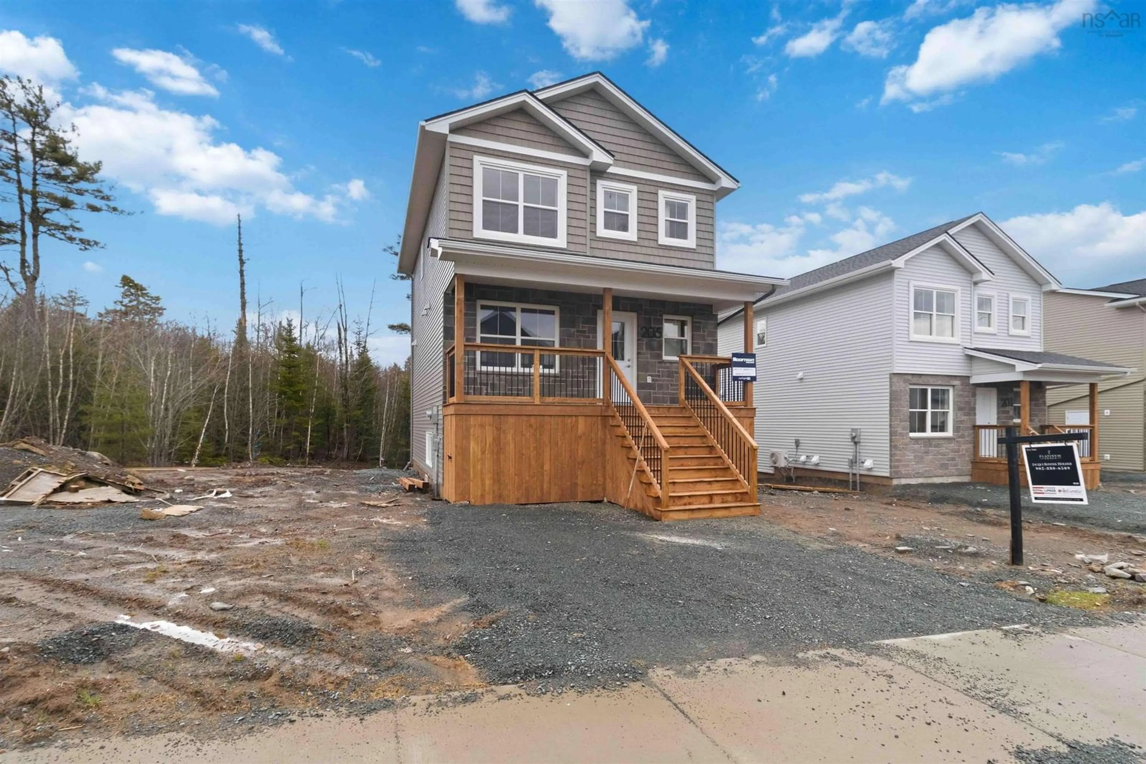 Home with vinyl exterior material, street for 205 Darner Dr #DA-60, Beaver Bank Nova Scotia B4G 0E2