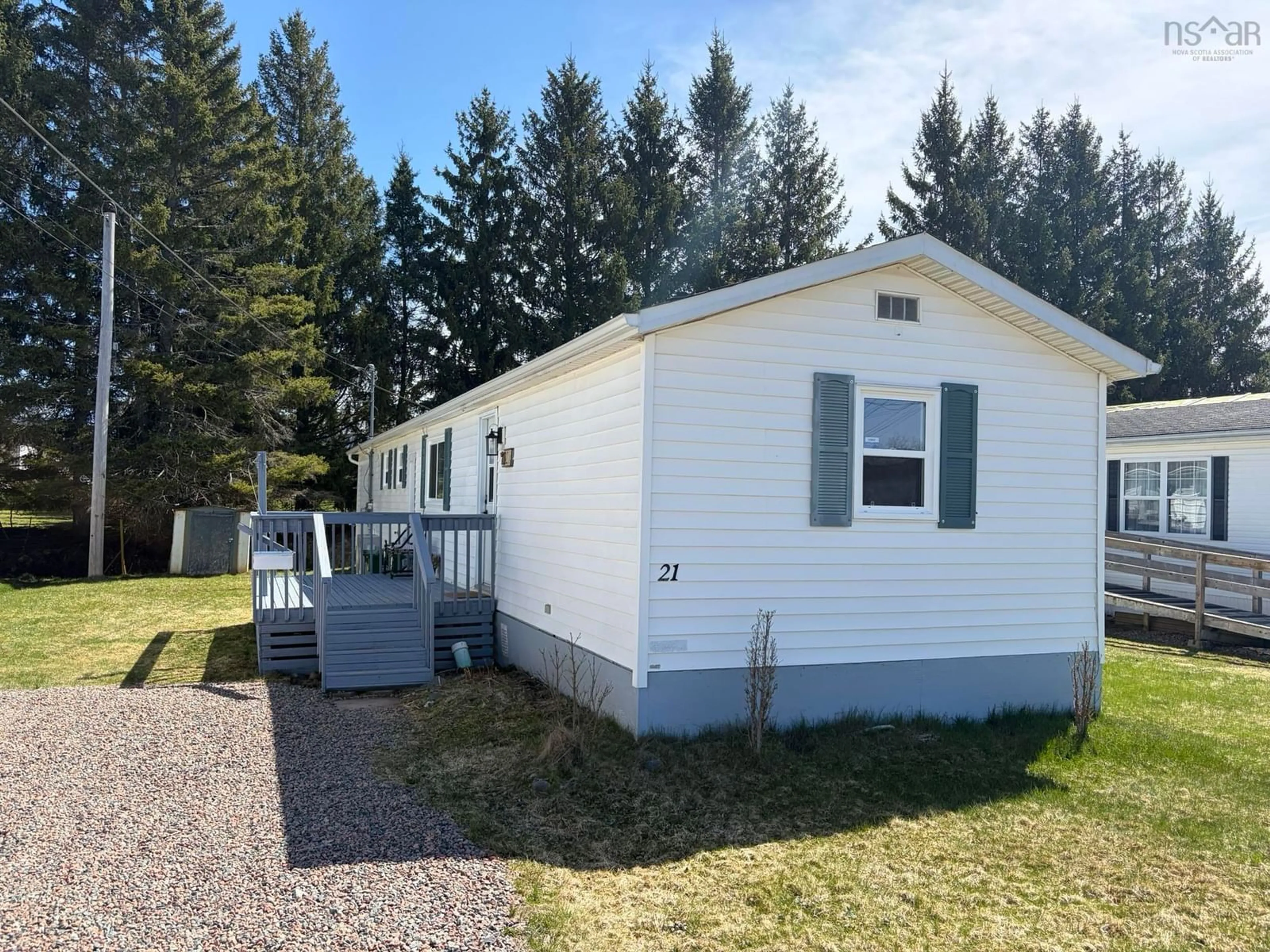 Home with vinyl exterior material, street for 21 College Crt, Bible Hill Nova Scotia B2N 6P3