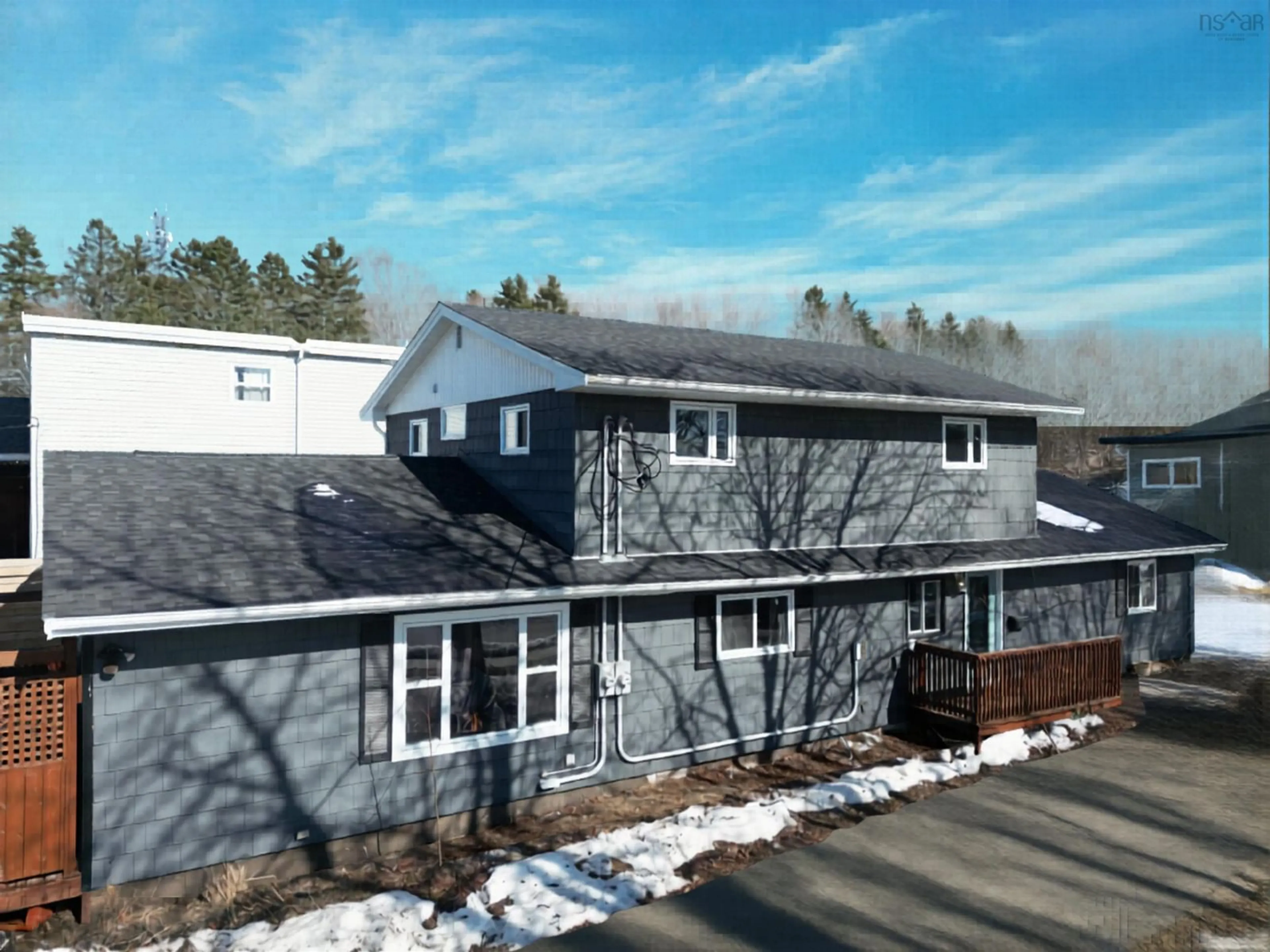 A pic from outside/outdoor area/front of a property/back of a property/a pic from drone, unknown for 123 Mount Edward Rd, Dartmouth Nova Scotia B2W 3L1