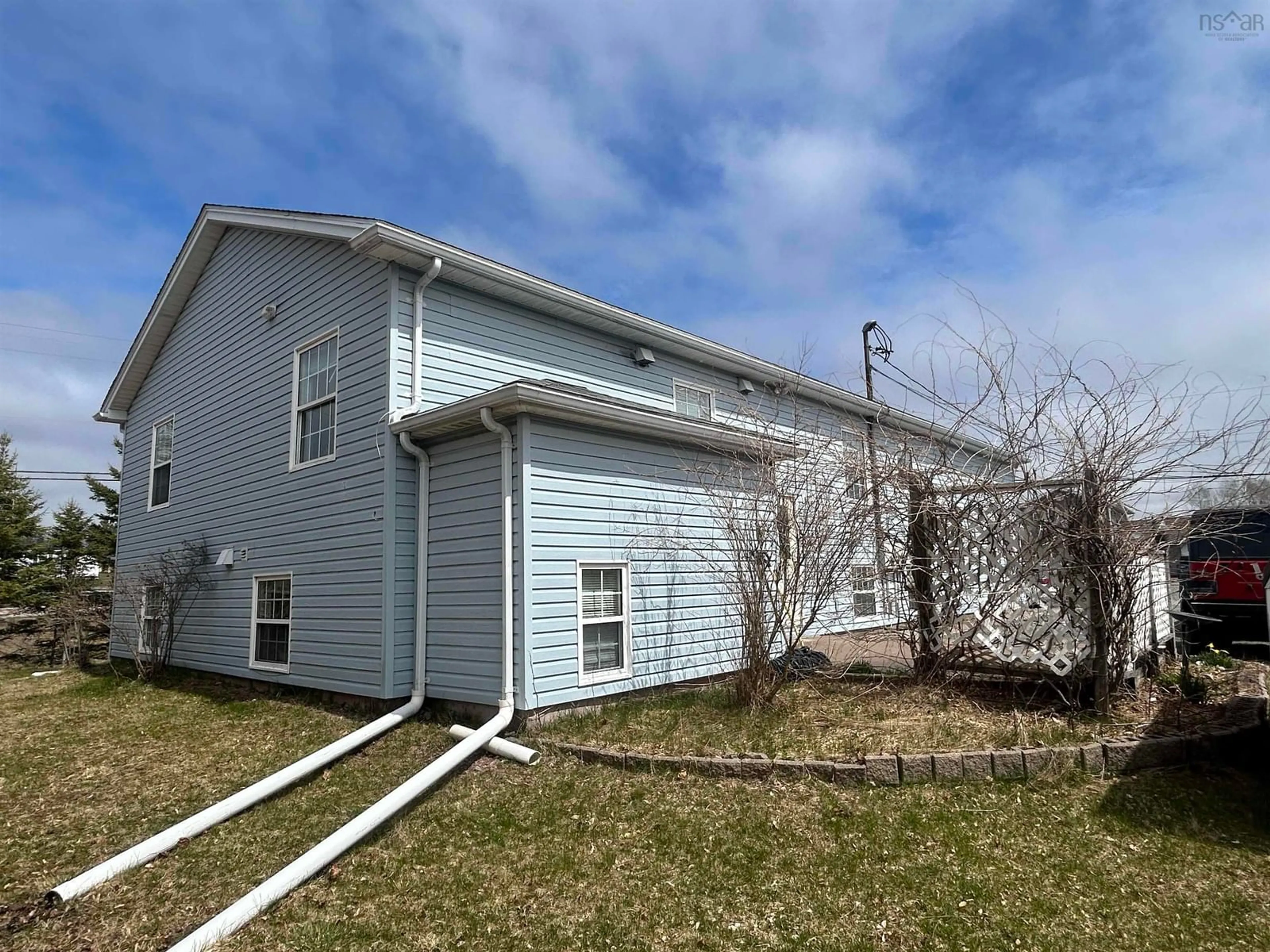 Home with vinyl exterior material, street for 2 Pine Ridge Rd, Lower South River Nova Scotia B2G 0B4
