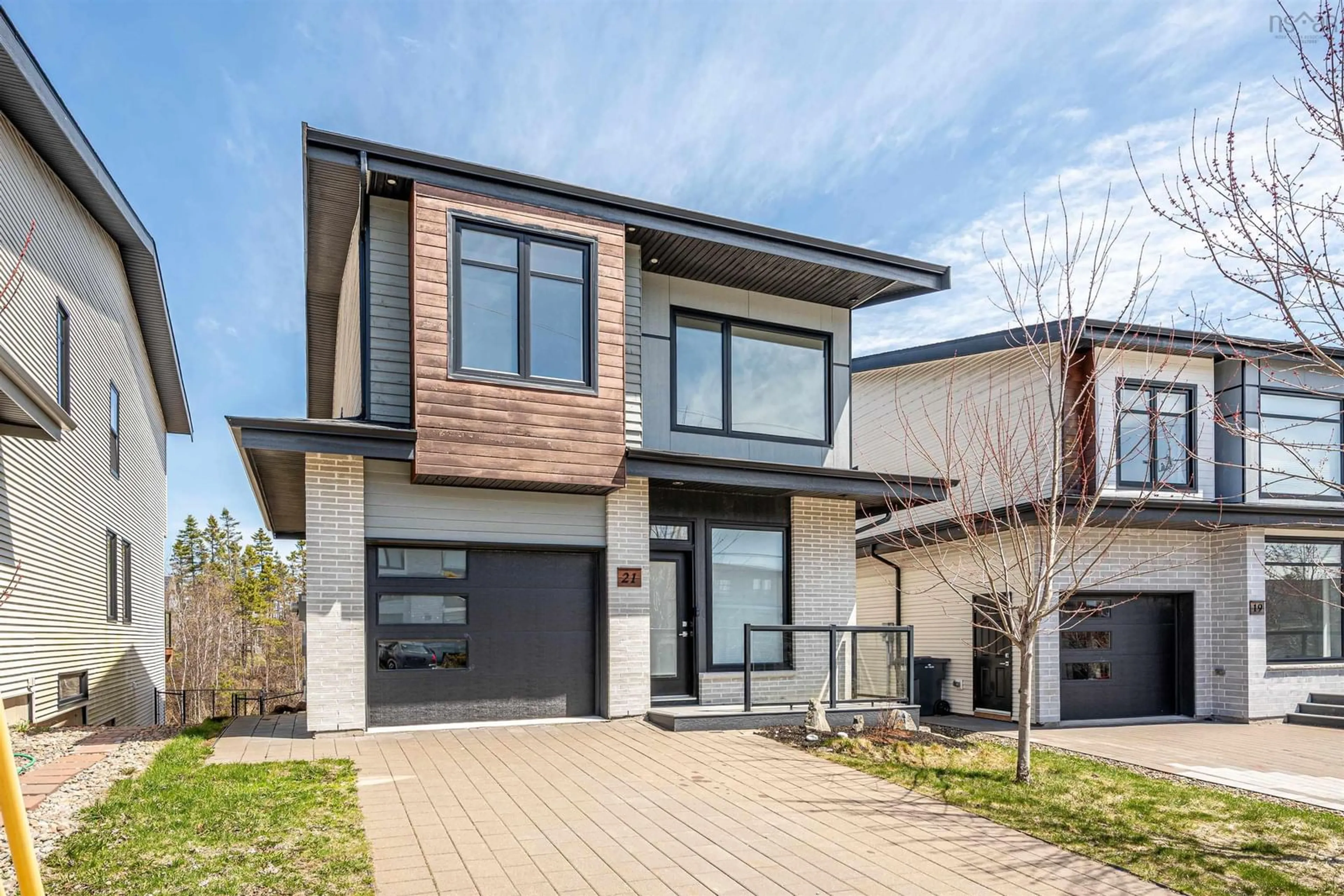 Home with brick exterior material, street for 21 Serotina Lane, Bedford Nova Scotia B4B 0Y3
