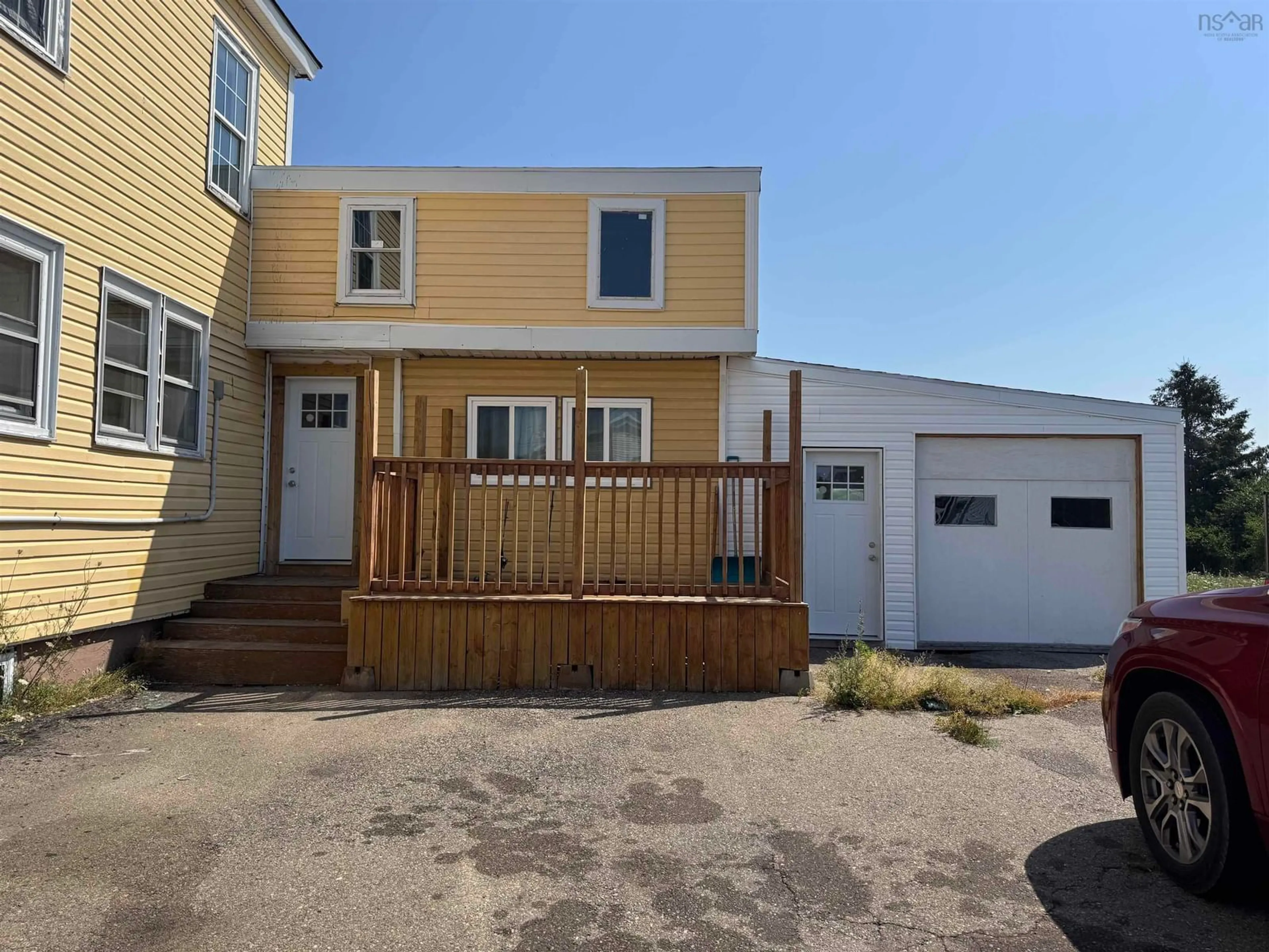 A pic from outside/outdoor area/front of a property/back of a property/a pic from drone, street for 334 Atlantic St, Sydney Mines Nova Scotia B1V 1X1