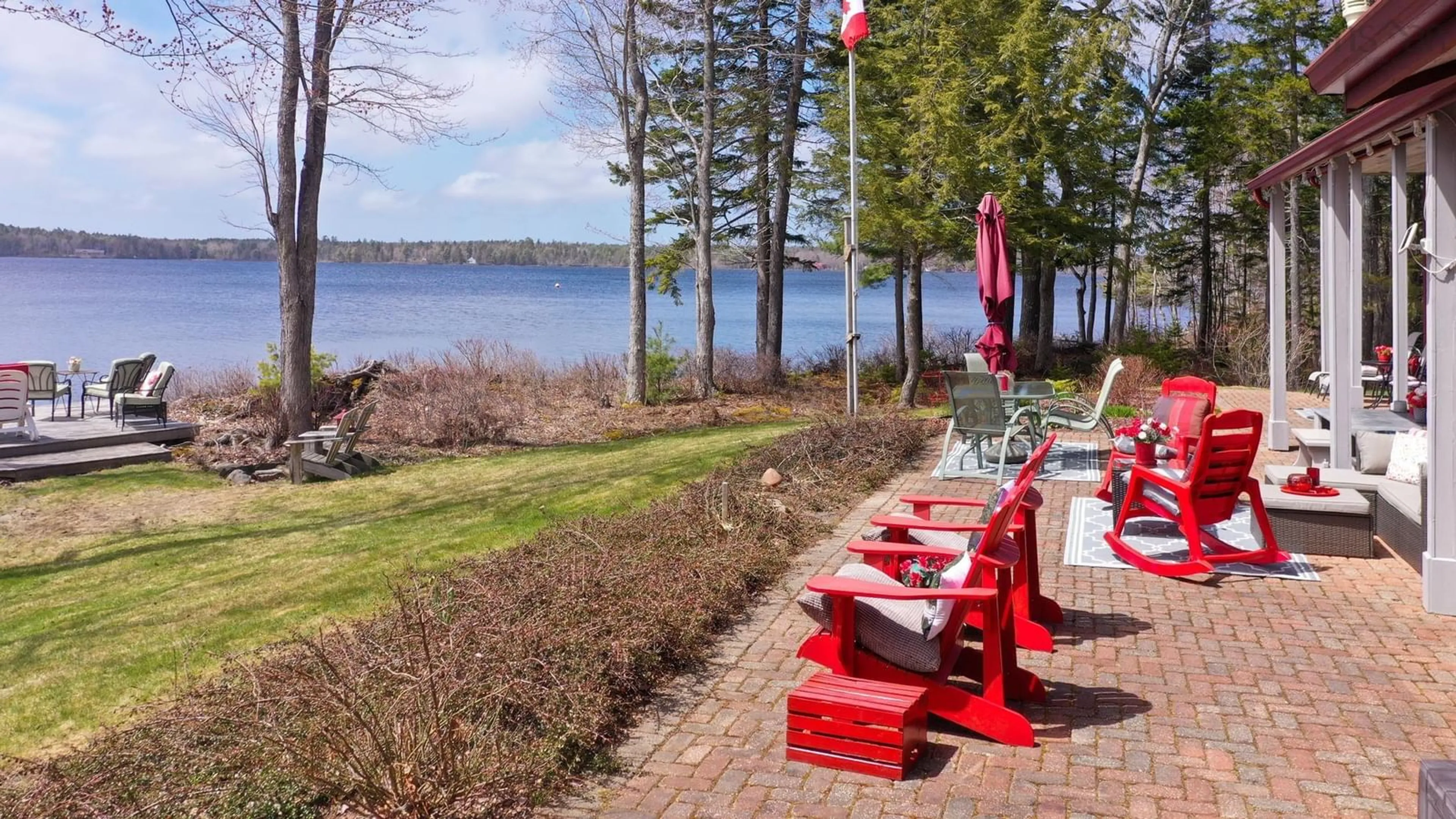 Patio, water/lake/river/ocean view for 92 Deer Run, Conquerall Mills Nova Scotia B4V 6B4