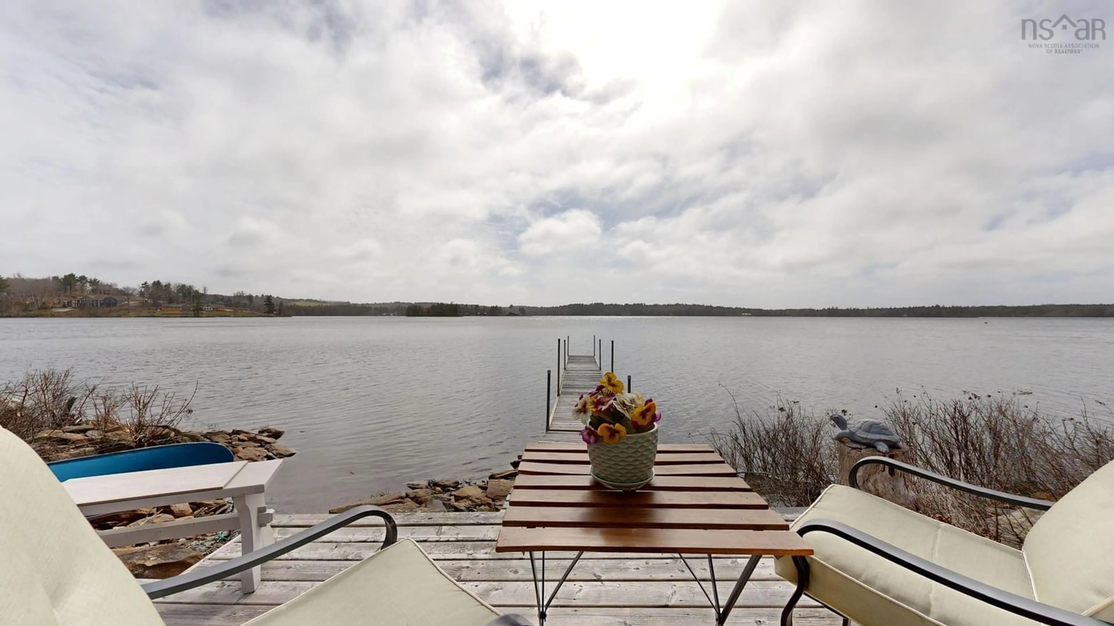 Patio, water/lake/river/ocean view for 92 Deer Run, Conquerall Mills Nova Scotia B4V 6B4