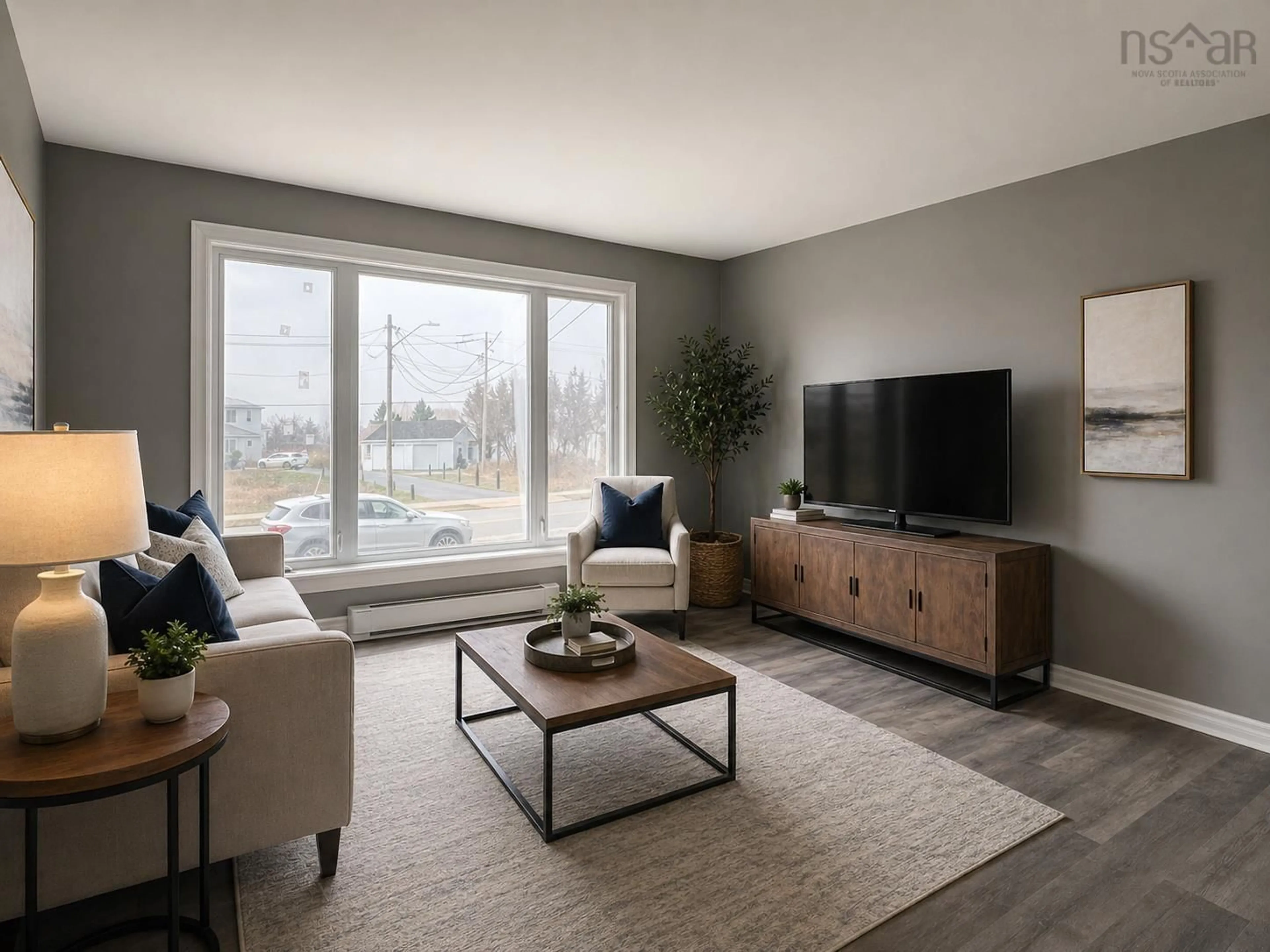 Living room with furniture, unknown for 1764 Caldwell Rd, Eastern Passage Nova Scotia B3G 1J4