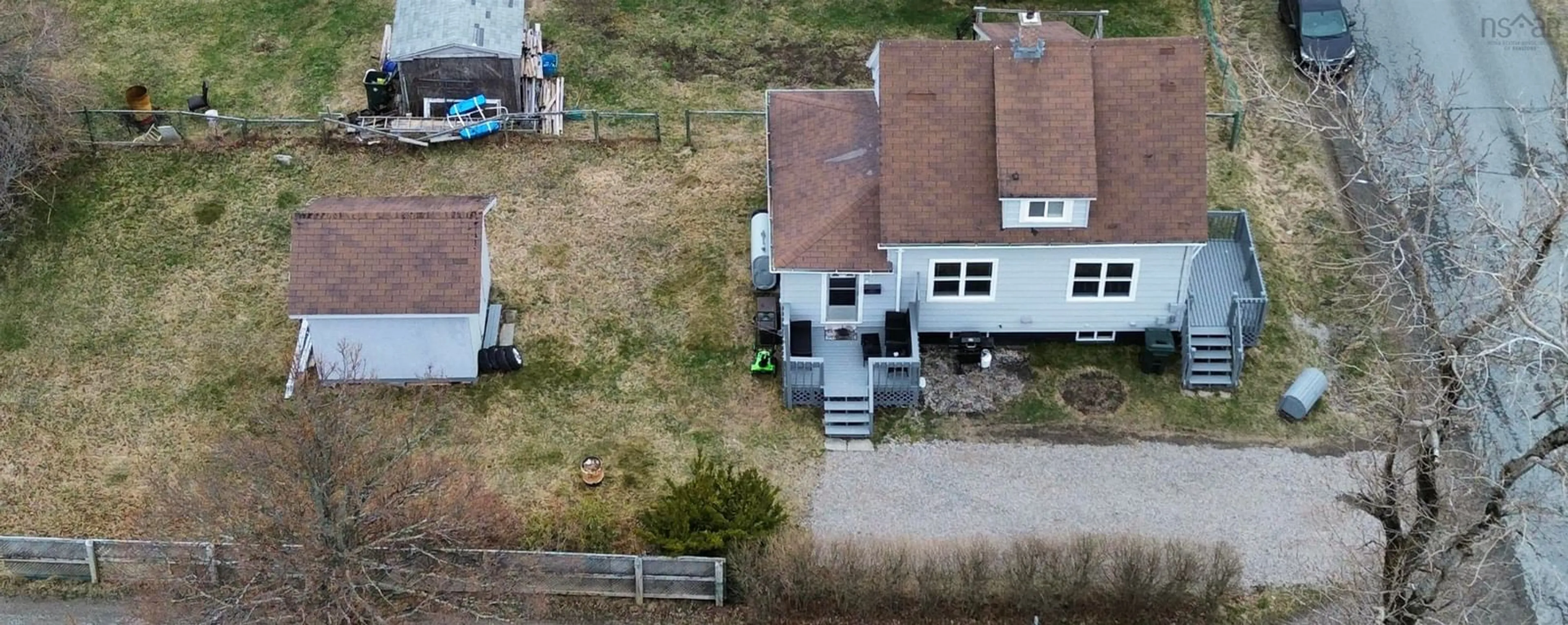 A pic from outside/outdoor area/front of a property/back of a property/a pic from drone, street for 51 Patrick St, Scotchtown Nova Scotia B1H 2X1