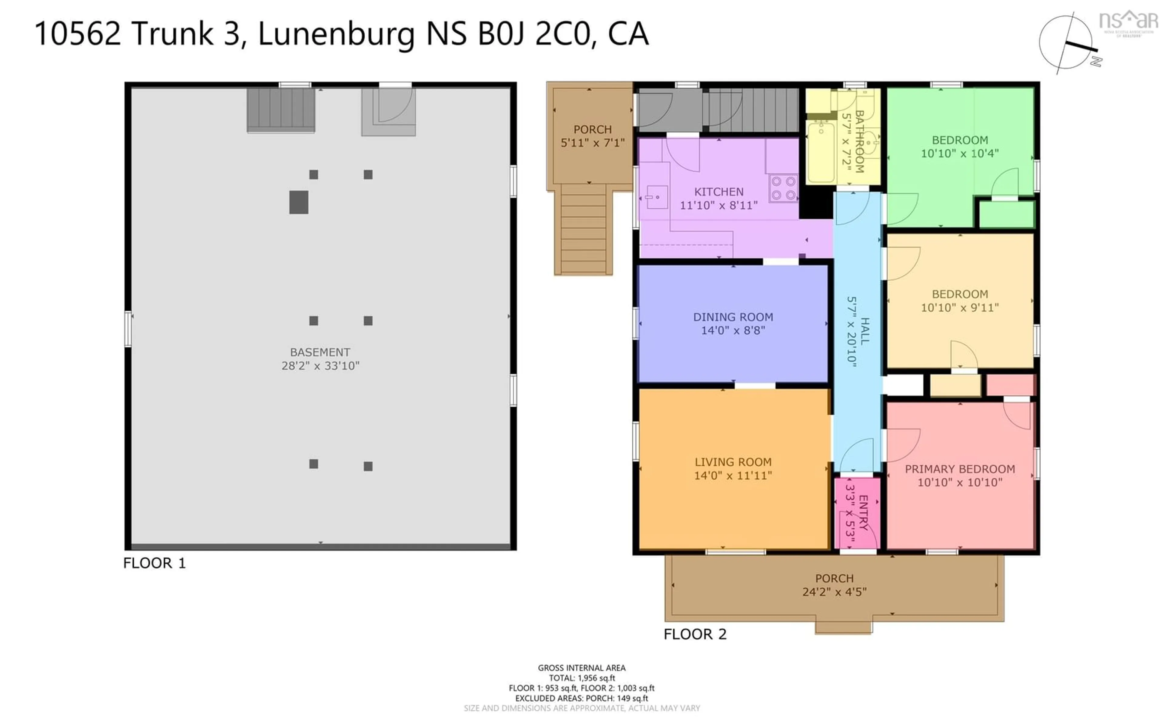 Floor plan for 10562 Highway 3, Deans Corner Nova Scotia B0J 2C0