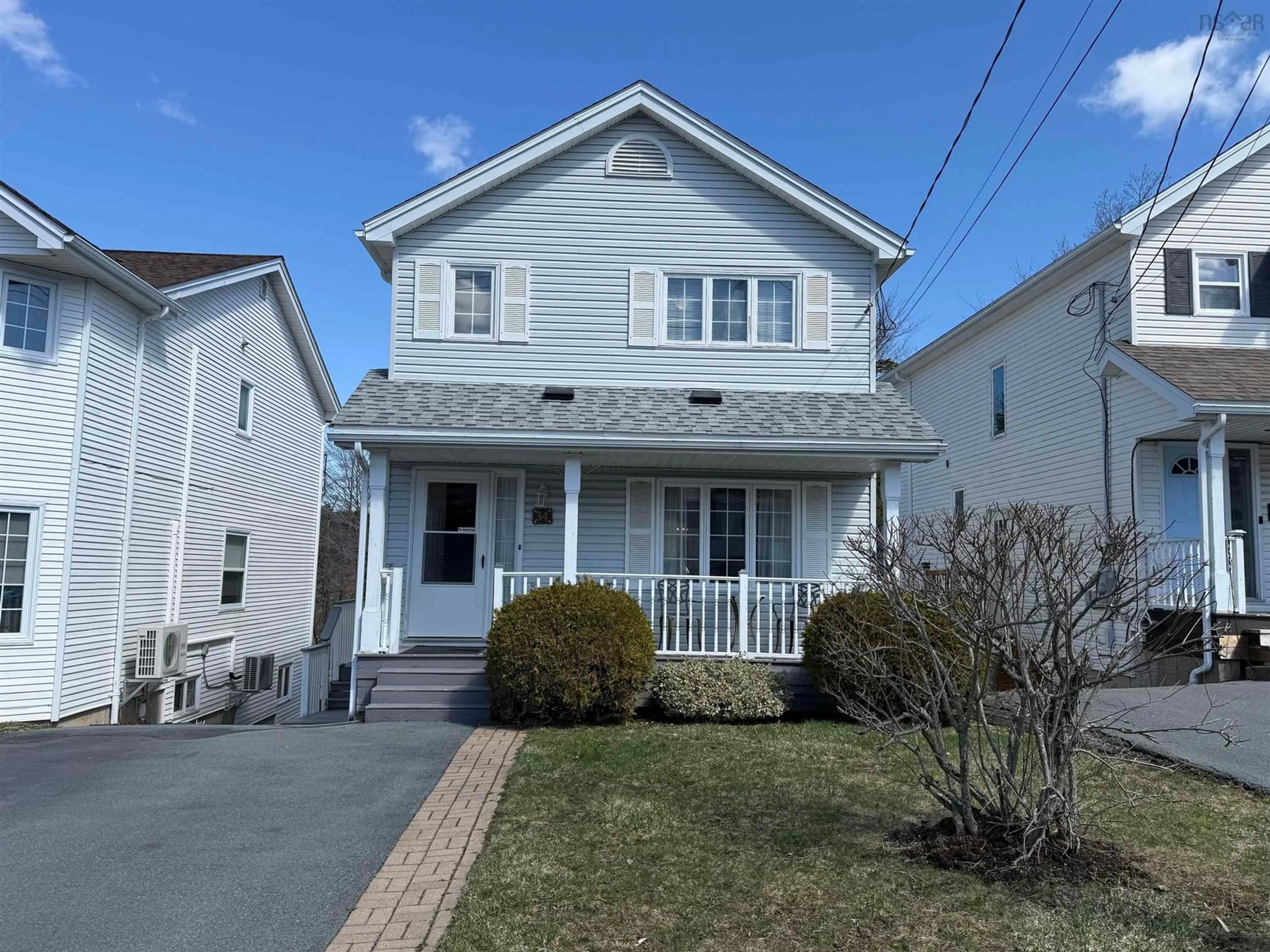 Home with vinyl exterior material, street for 34 Victoria Dr, Lower Sackville Nova Scotia B4C 4C3