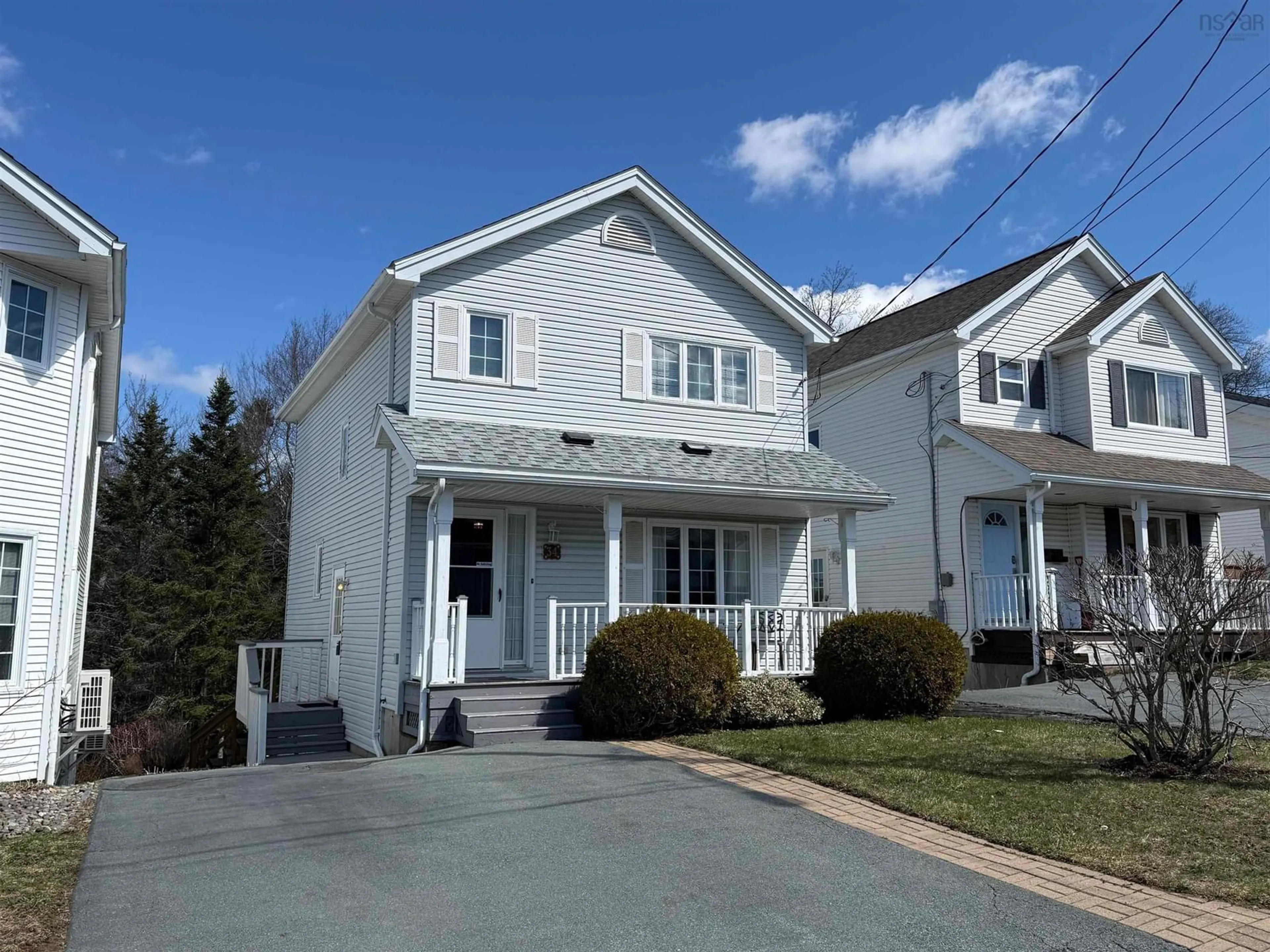 Home with vinyl exterior material, street for 34 Victoria Dr, Lower Sackville Nova Scotia B4C 4C3