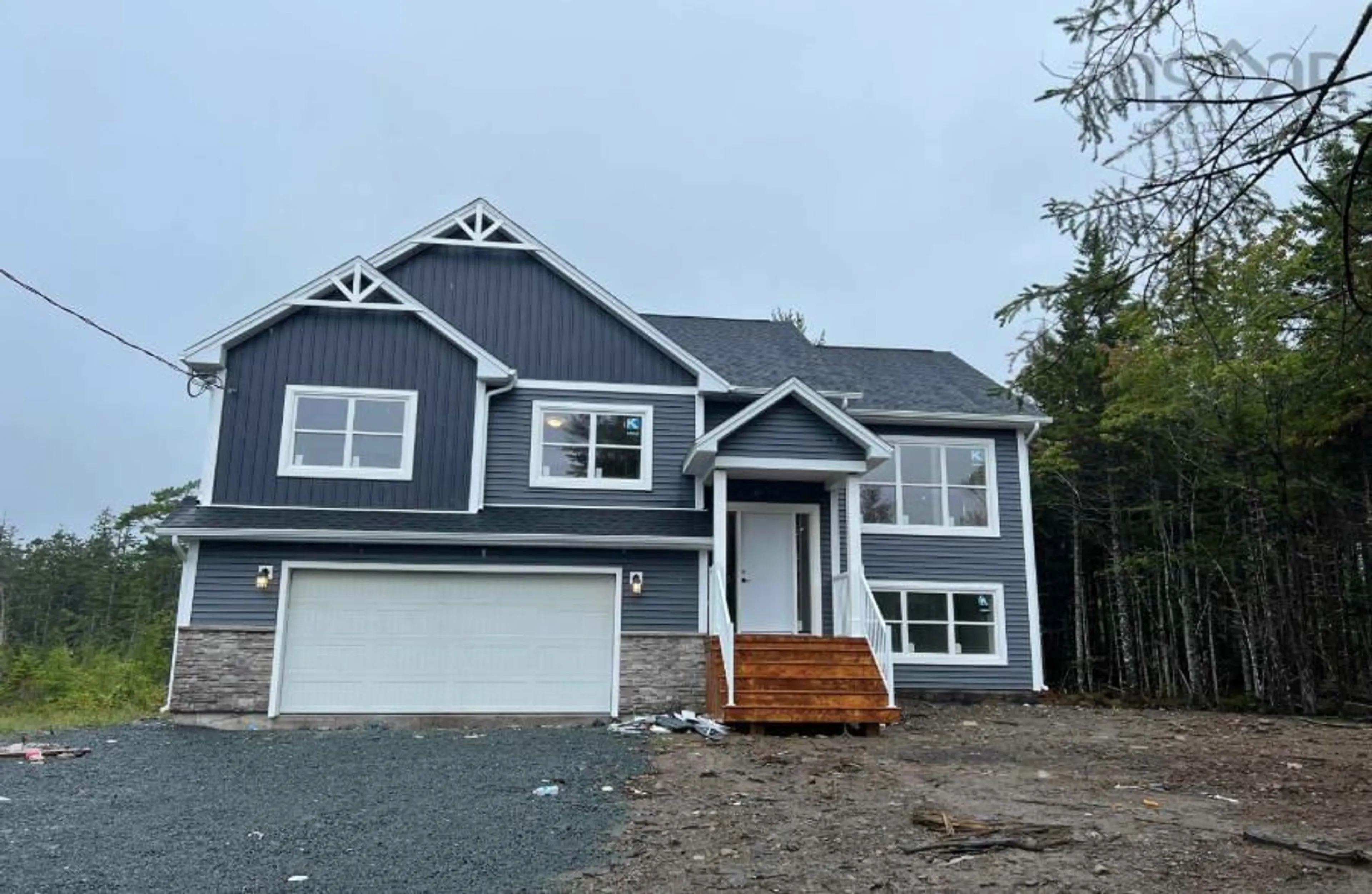 Home with vinyl exterior material, street for 71 Twinflower Lane, Middle Sackville Nova Scotia B0N 1Z0