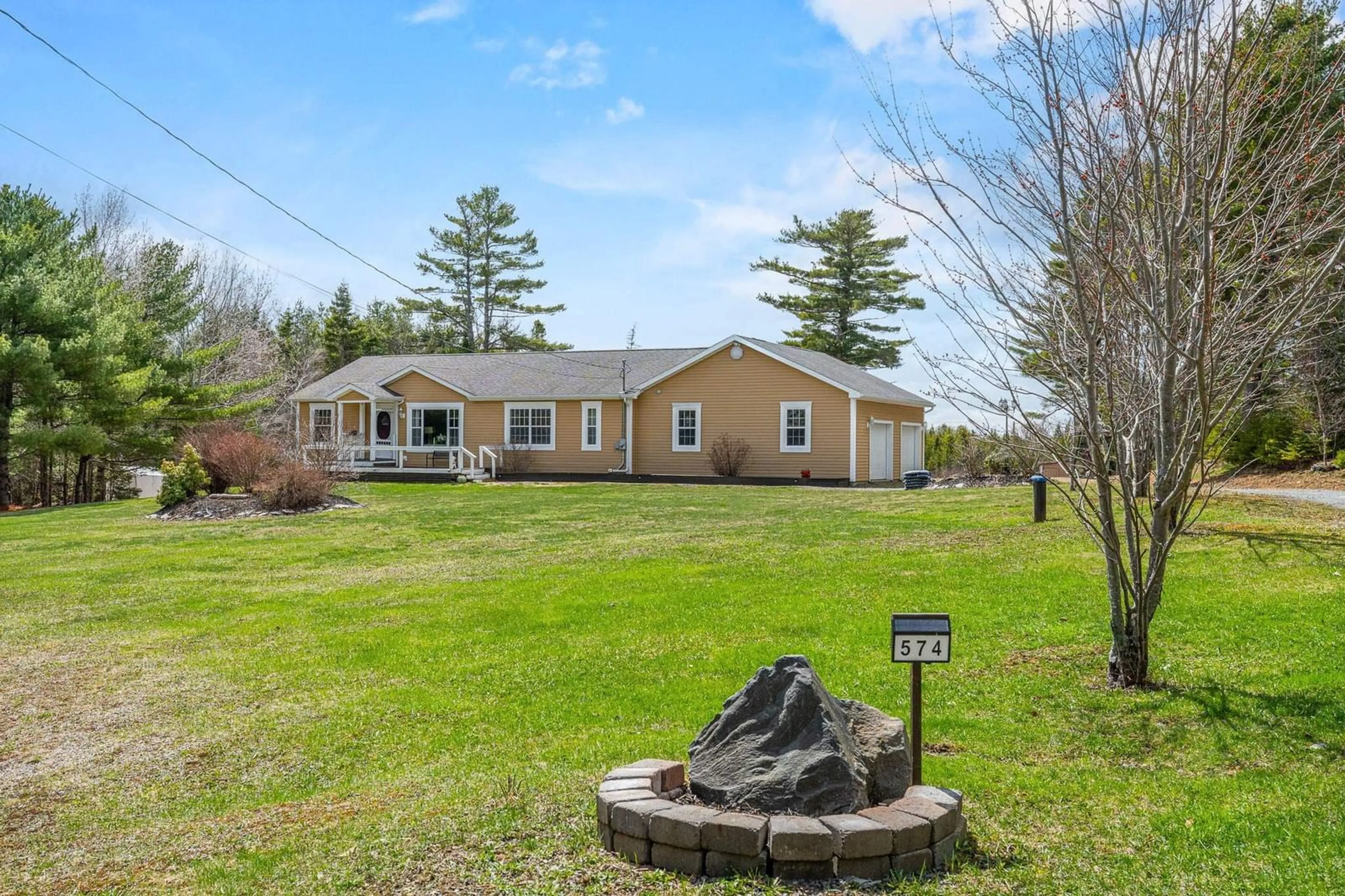 A pic from outside/outdoor area/front of a property/back of a property/a pic from drone, water/lake/river/ocean view for 574 Dawson Rd, Ellershouse Nova Scotia B0N 1L0