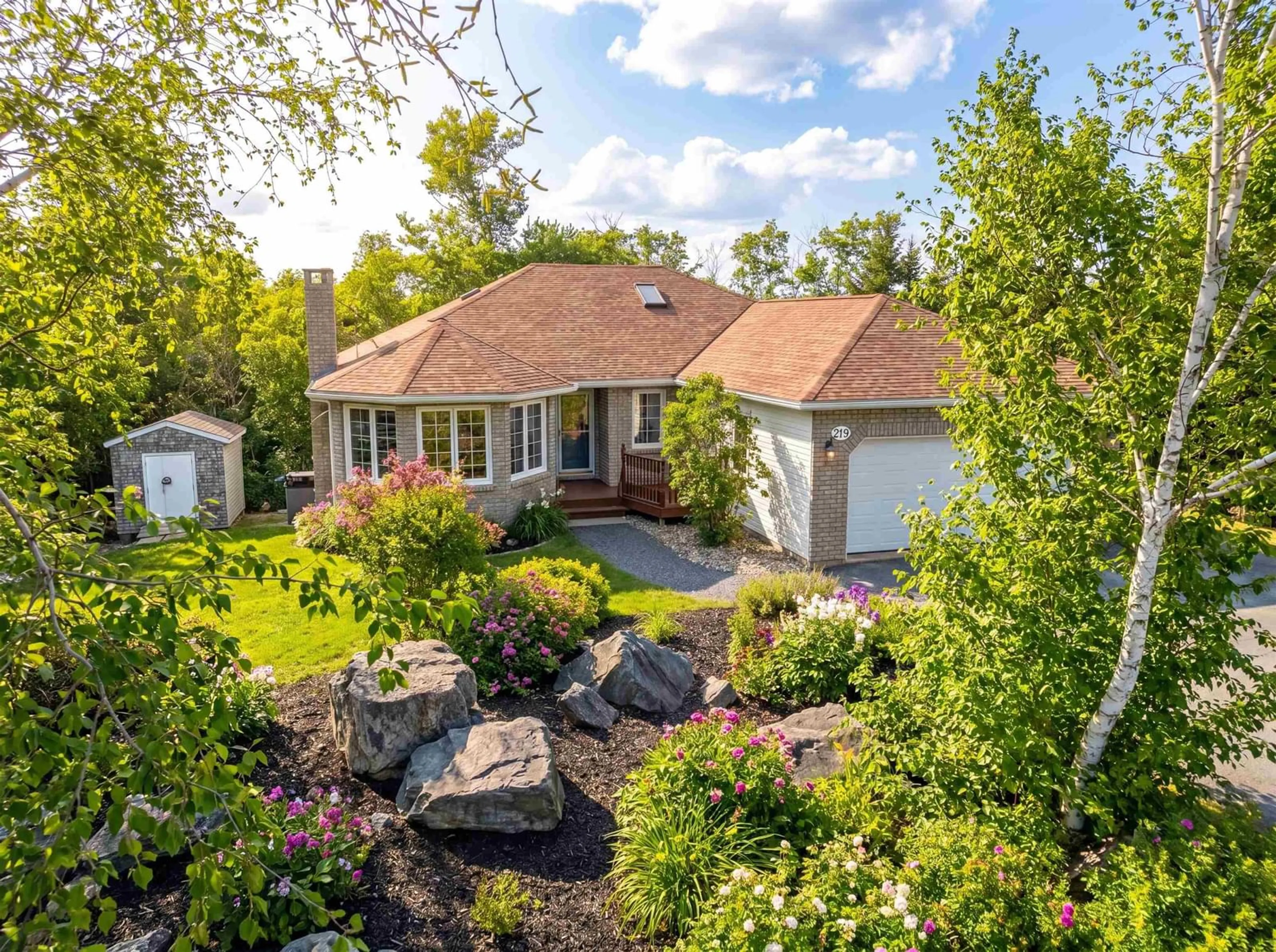 A pic from outside/outdoor area/front of a property/back of a property/a pic from drone, street for 219 Moirs Mill Rd, Bedford Nova Scotia B4A 3W2