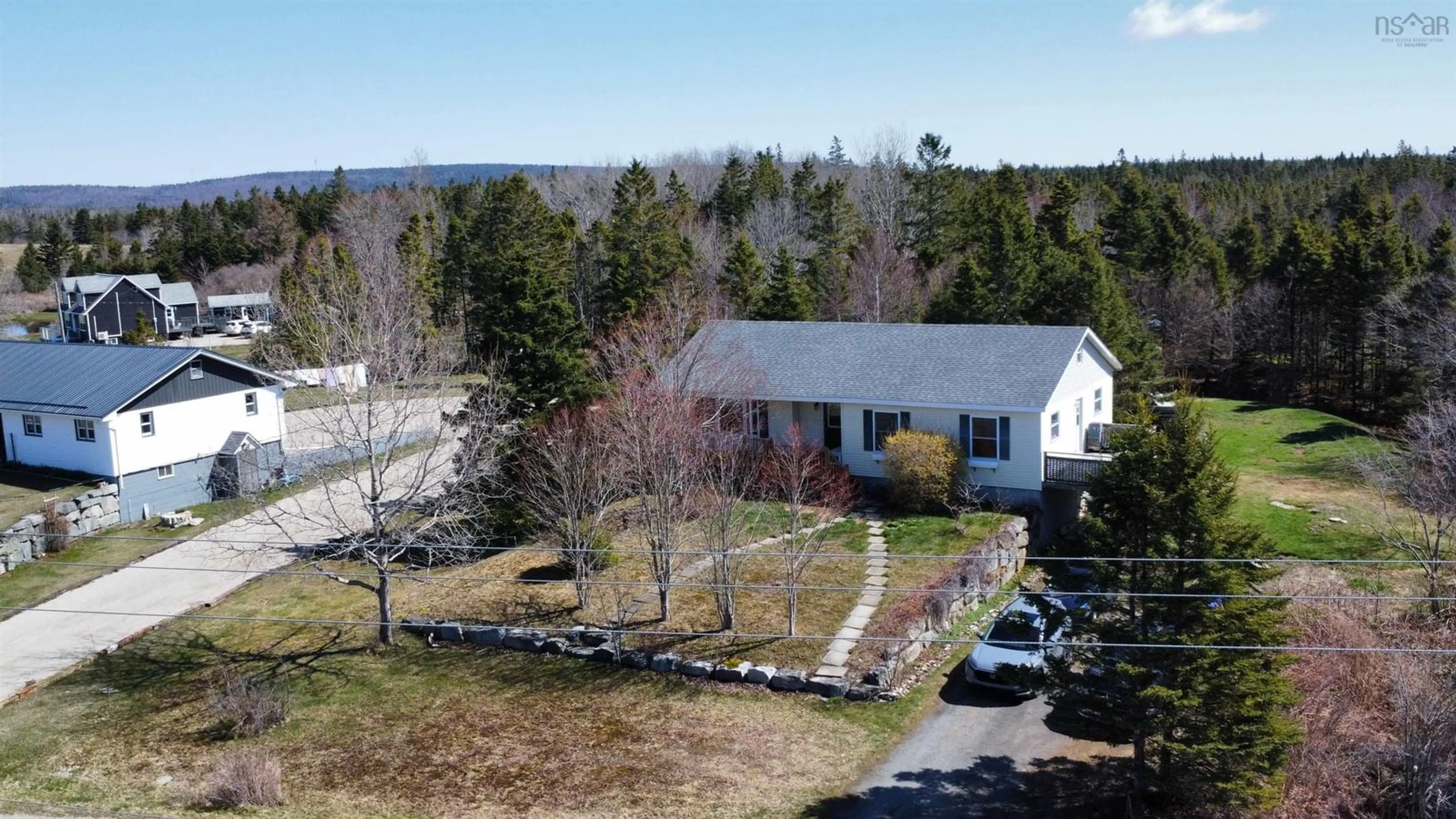 A pic from outside/outdoor area/front of a property/back of a property/a pic from drone, unknown for 239 New Harbour Rd, Blandford Nova Scotia B0J 1T0