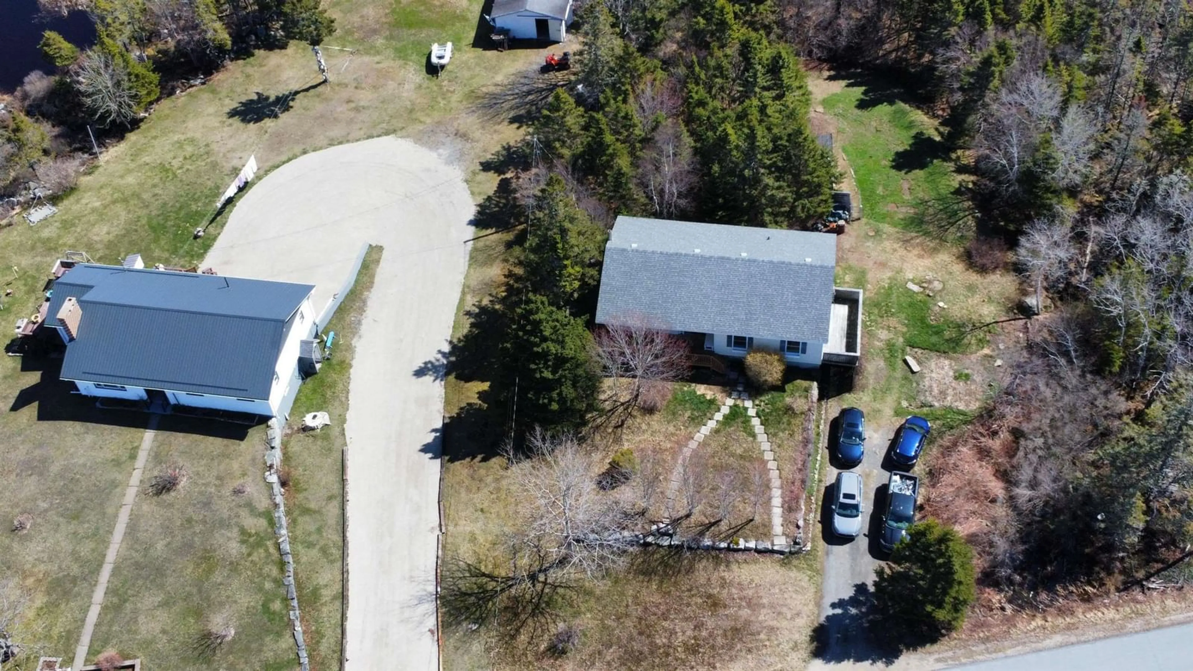 A pic from outside/outdoor area/front of a property/back of a property/a pic from drone, street for 239 New Harbour Rd, Blandford Nova Scotia B0J 1T0