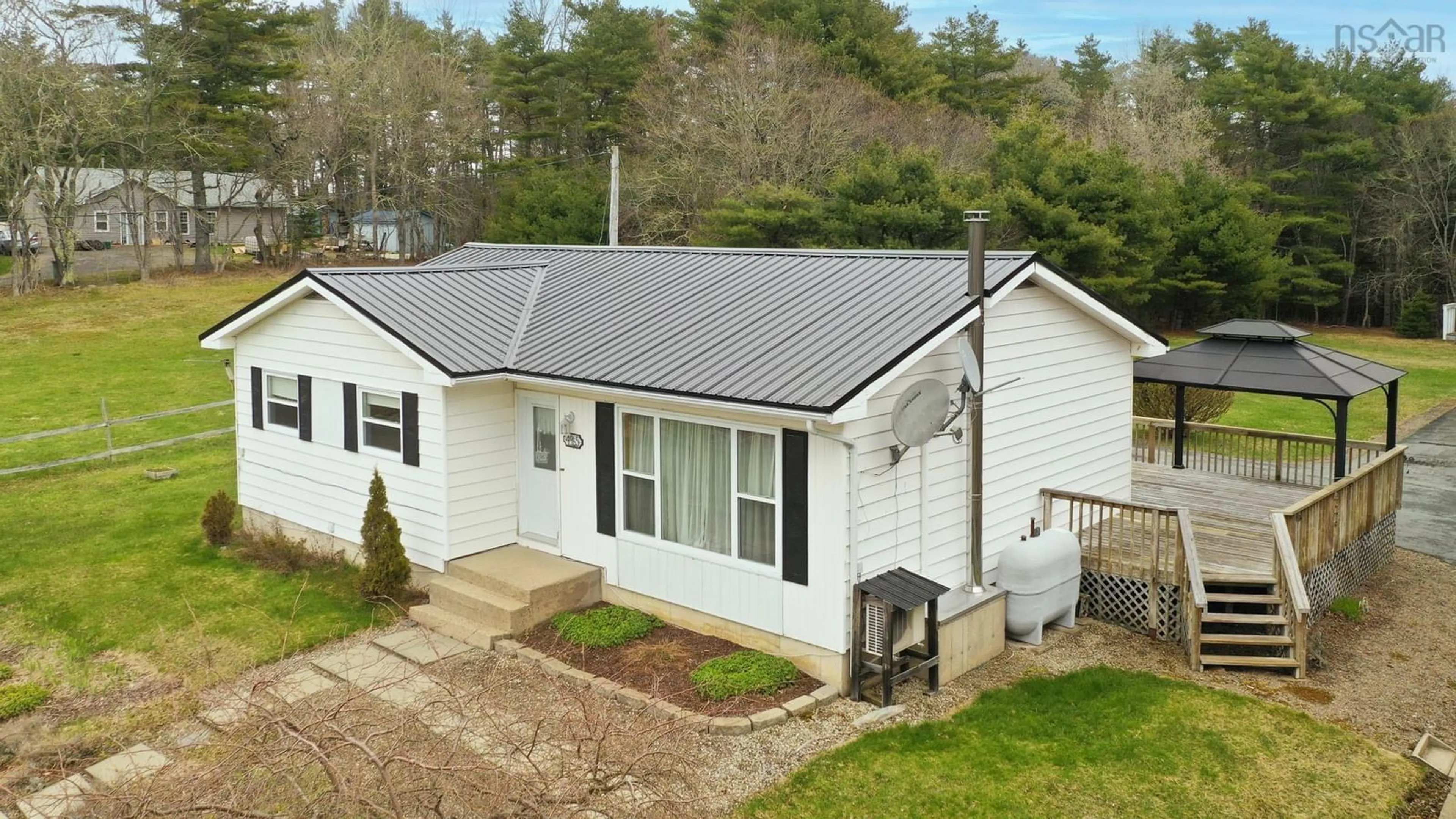 A pic from outside/outdoor area/front of a property/back of a property/a pic from drone, building for 4965 Hwy 210 Greenfield Ns, Greenfield Nova Scotia B0T 1E0
