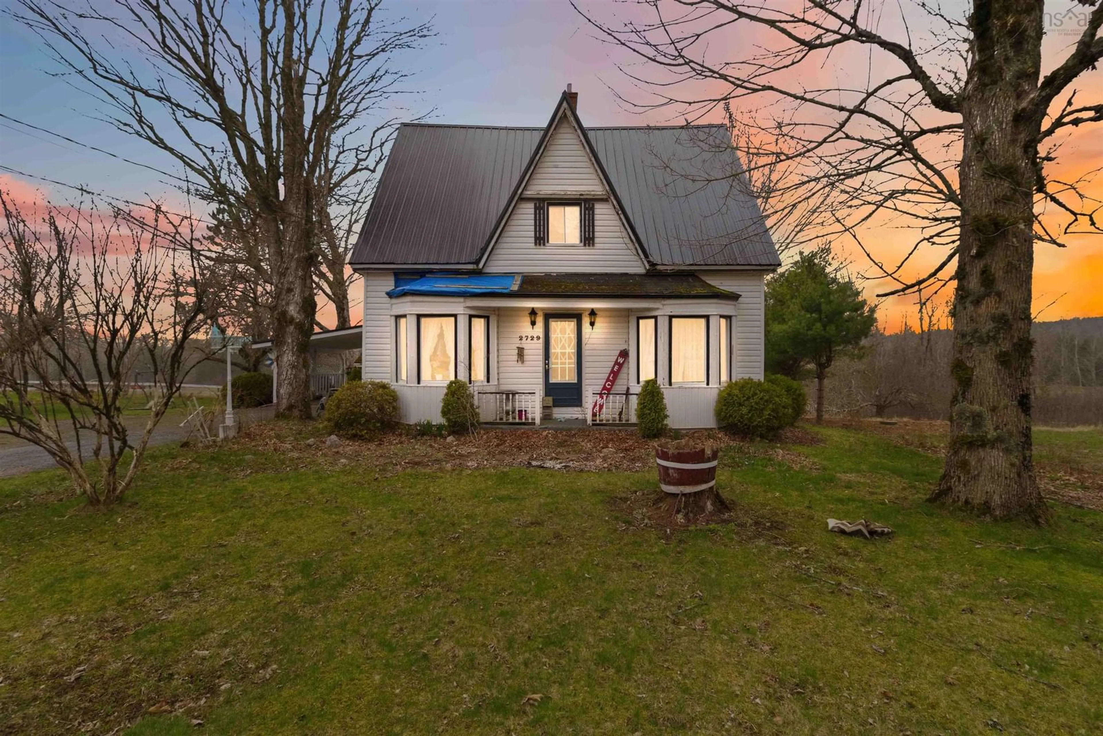 A pic from outside/outdoor area/front of a property/back of a property/a pic from drone, street for 2729 Barss Corner Rd, Maplewood Nova Scotia B0R 1A0