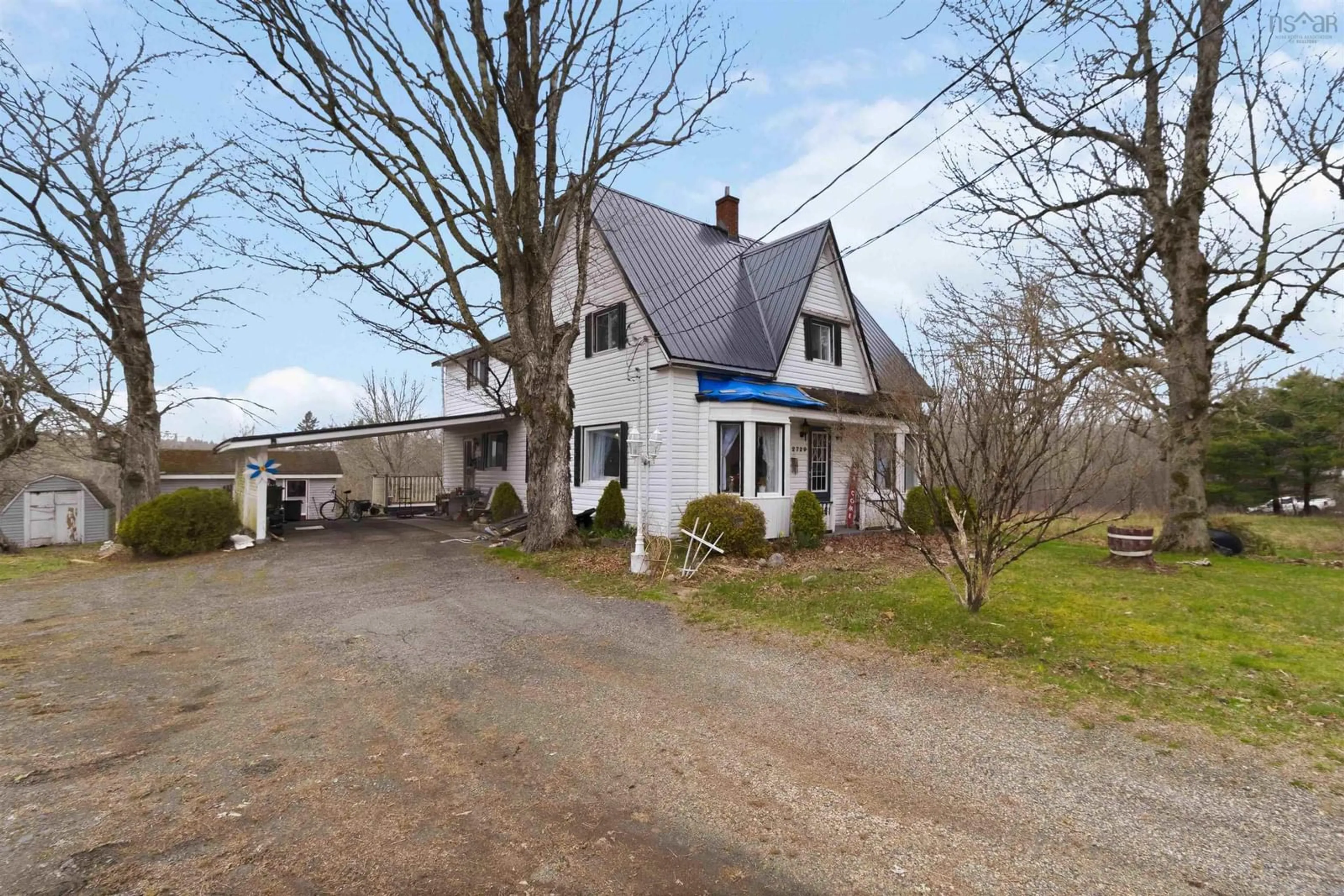 A pic from outside/outdoor area/front of a property/back of a property/a pic from drone, street for 2729 Barss Corner Rd, Maplewood Nova Scotia B0R 1A0