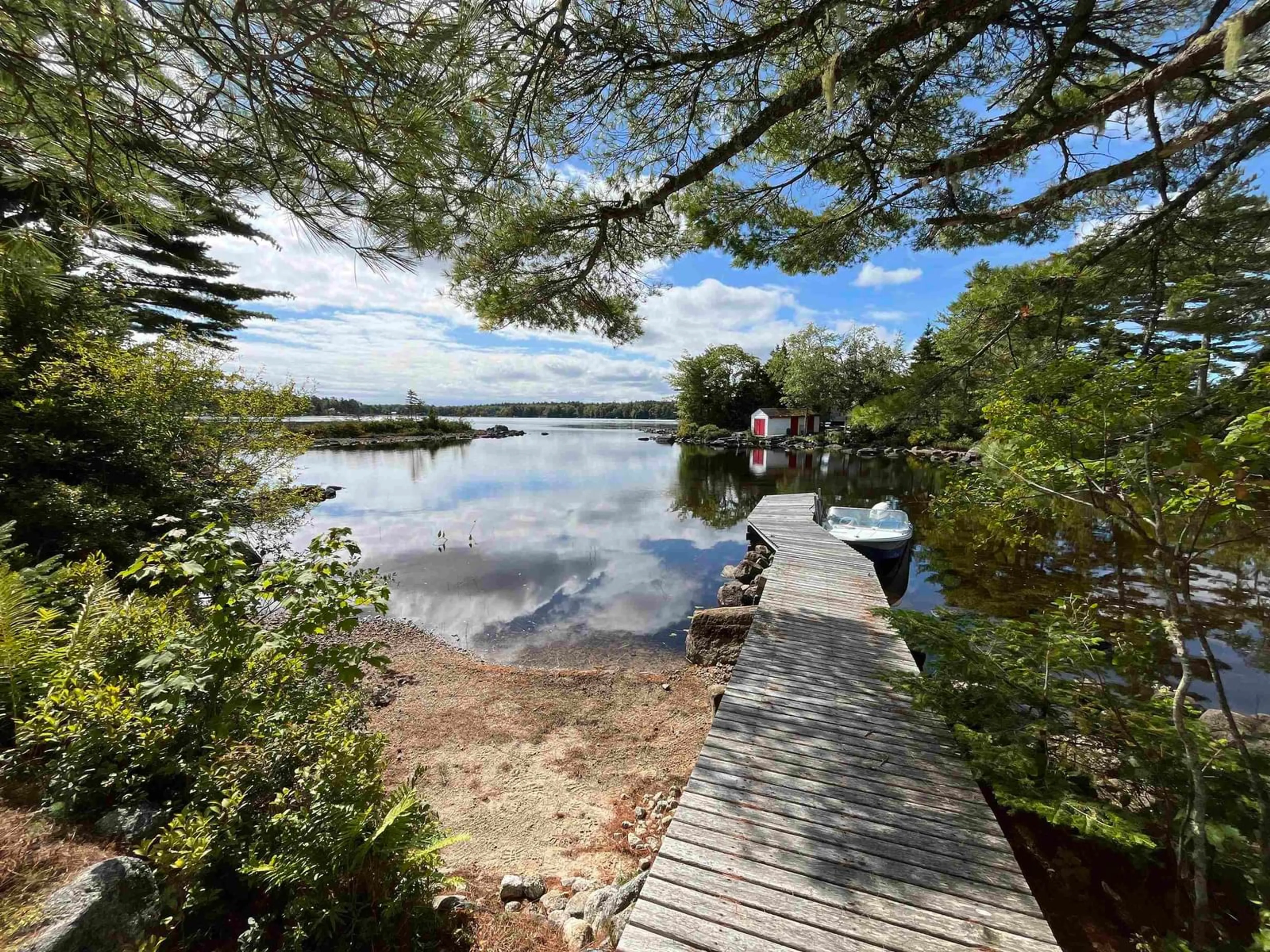 Patio, water/lake/river/ocean view for 749 Dauphinees Mill Lake Rd, Hubbards Nova Scotia B0J 1T0
