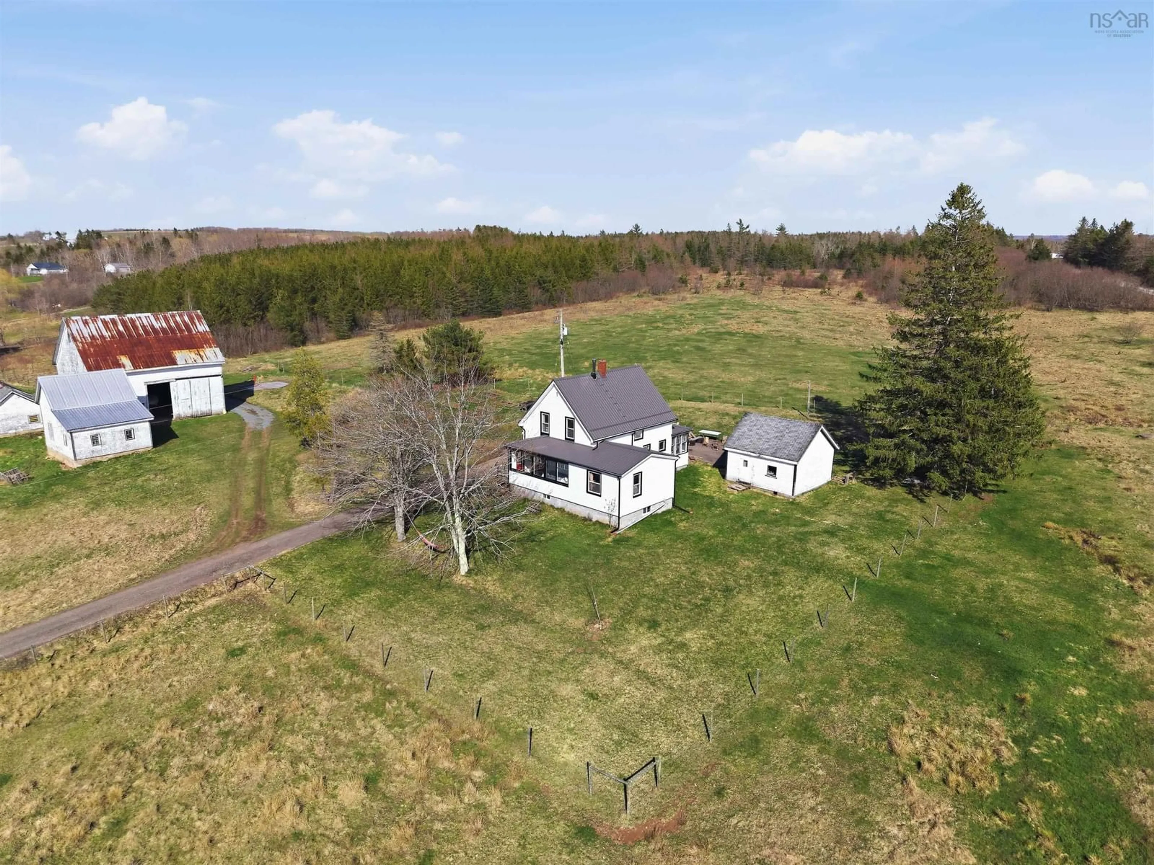 A pic from outside/outdoor area/front of a property/back of a property/a pic from drone, building for 21077 Highway 2, Shubenacadie Nova Scotia B0N 2H0