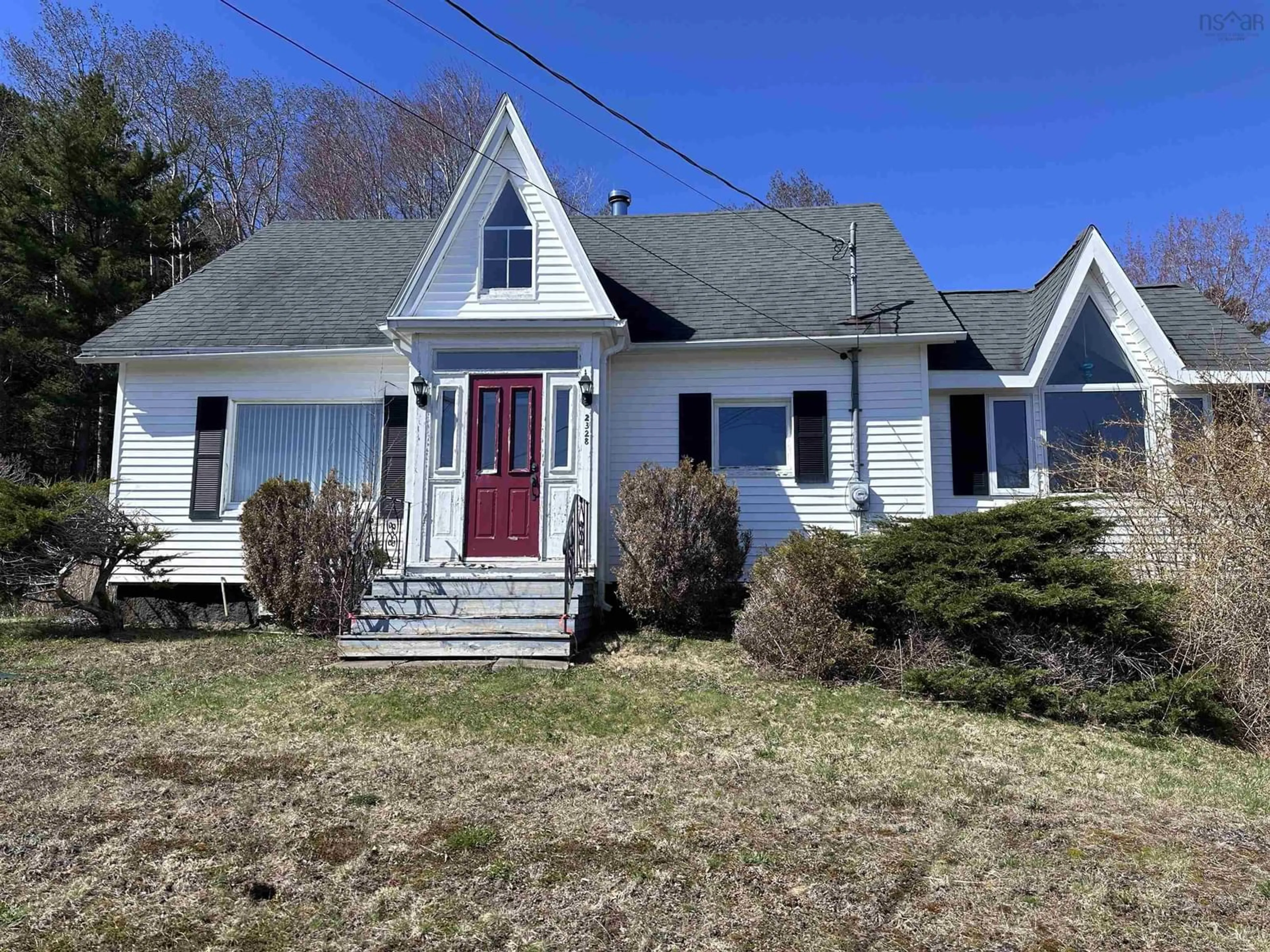 A pic from outside/outdoor area/front of a property/back of a property/a pic from drone, street for 2328 Highway 331, West Lahave Nova Scotia B0R 1G0