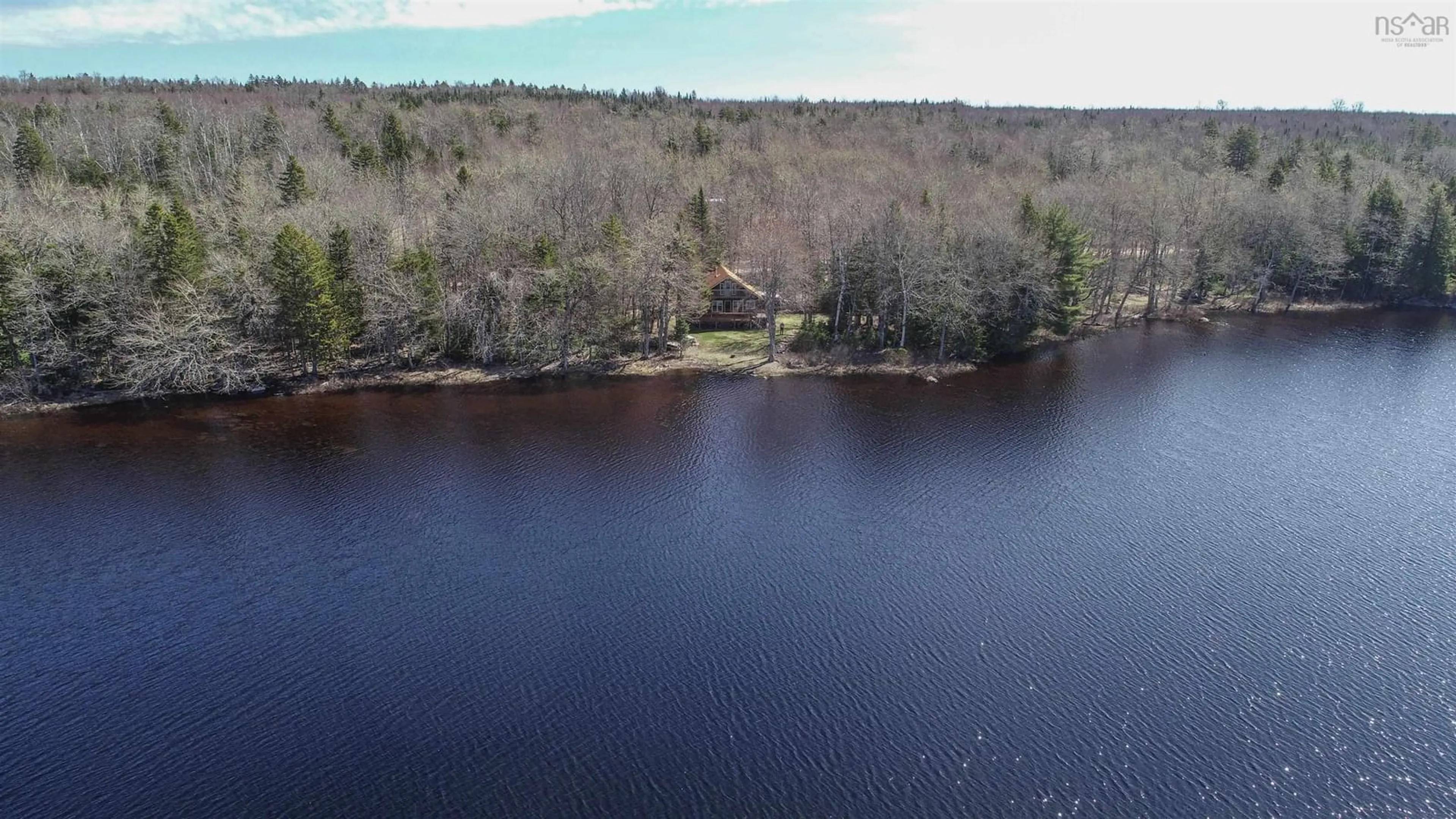 A pic from outside/outdoor area/front of a property/back of a property/a pic from drone, water/lake/river/ocean view for 577 Lakecrest Drive, Armstrong Lake Nova Scotia B0R 1H0