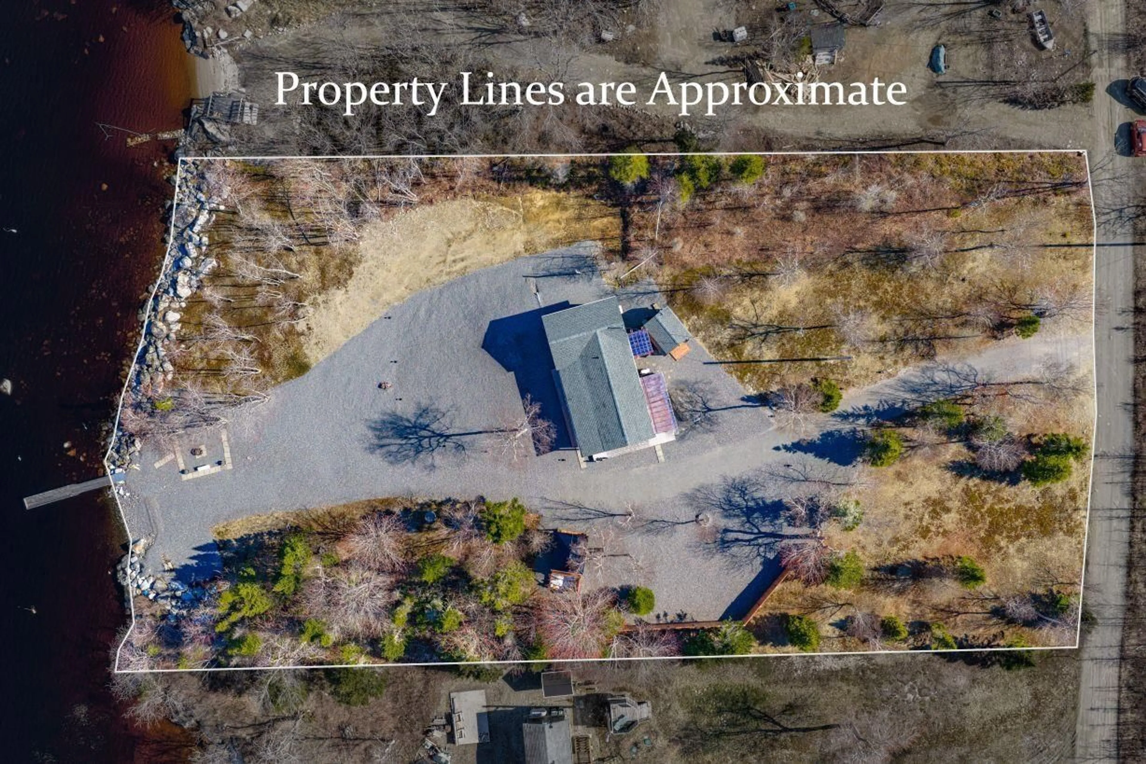 A pic from outside/outdoor area/front of a property/back of a property/a pic from drone, street for 247 Scotia Dr, Goose Lake Nova Scotia B0W 1E0