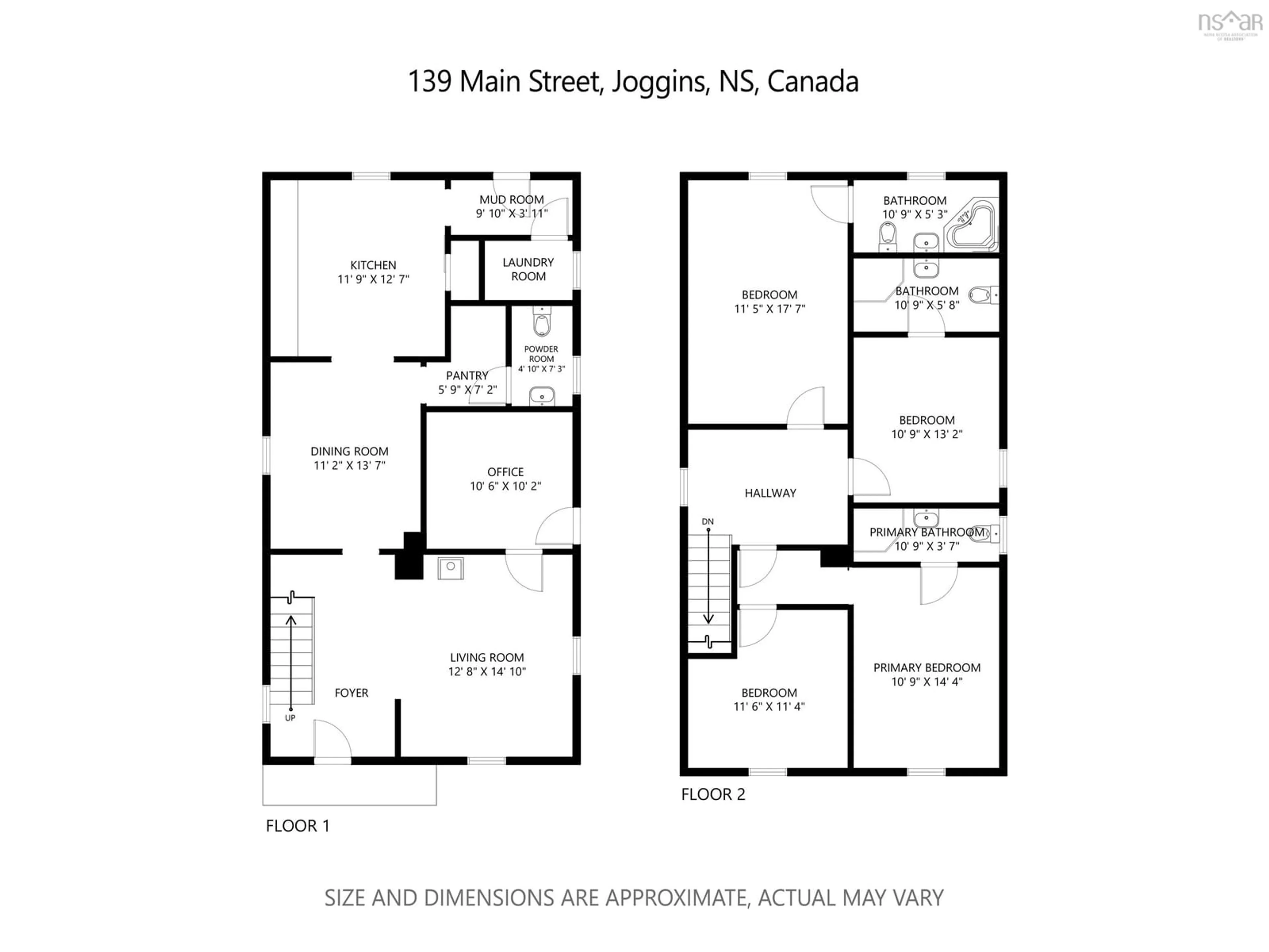 Floor plan for 139 Main St, Joggins Nova Scotia B0L 1A0