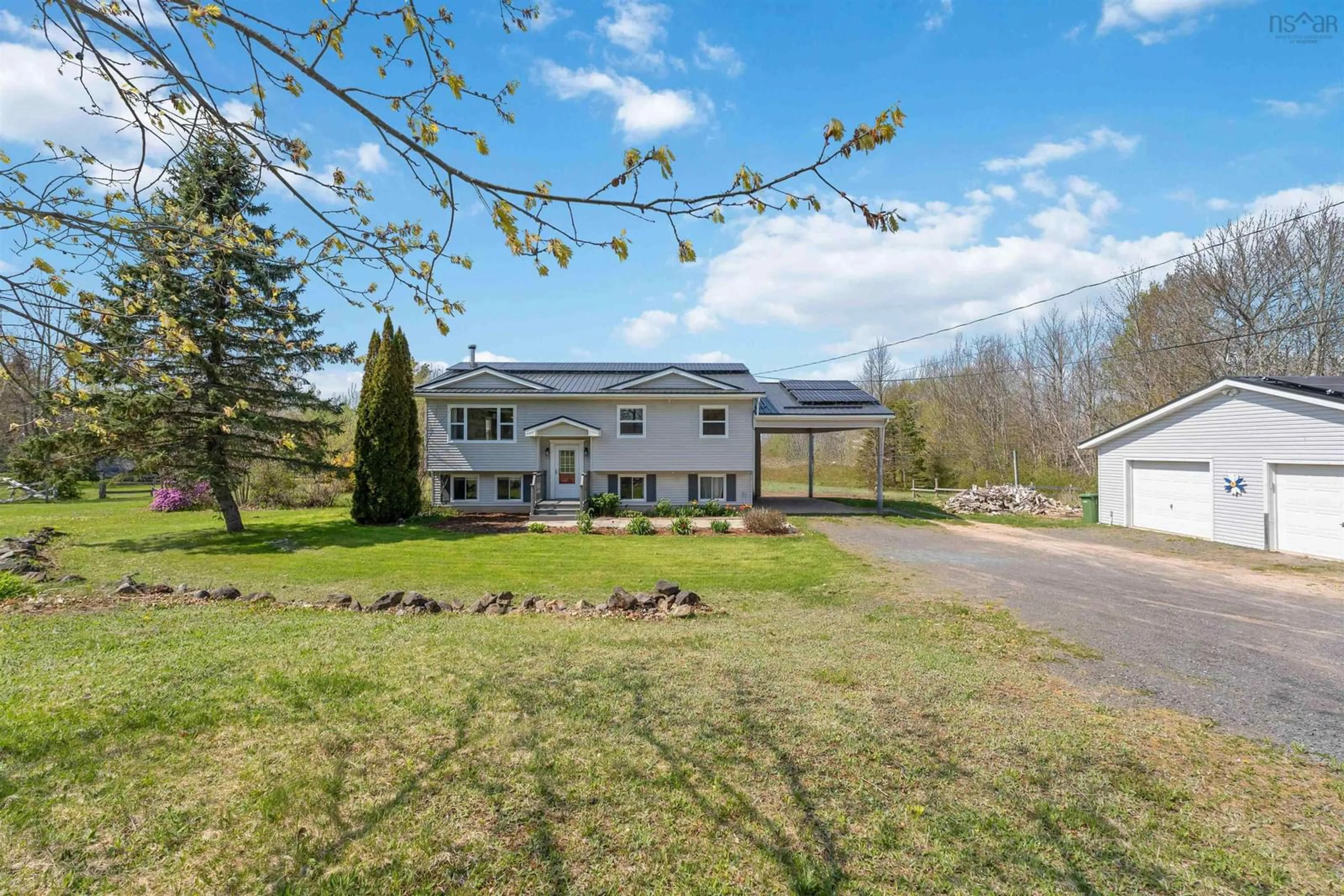 A pic from outside/outdoor area/front of a property/back of a property/a pic from drone, water/lake/river/ocean view for 2345 Harmony Road, Aylesford Nova Scotia B0P 1C0