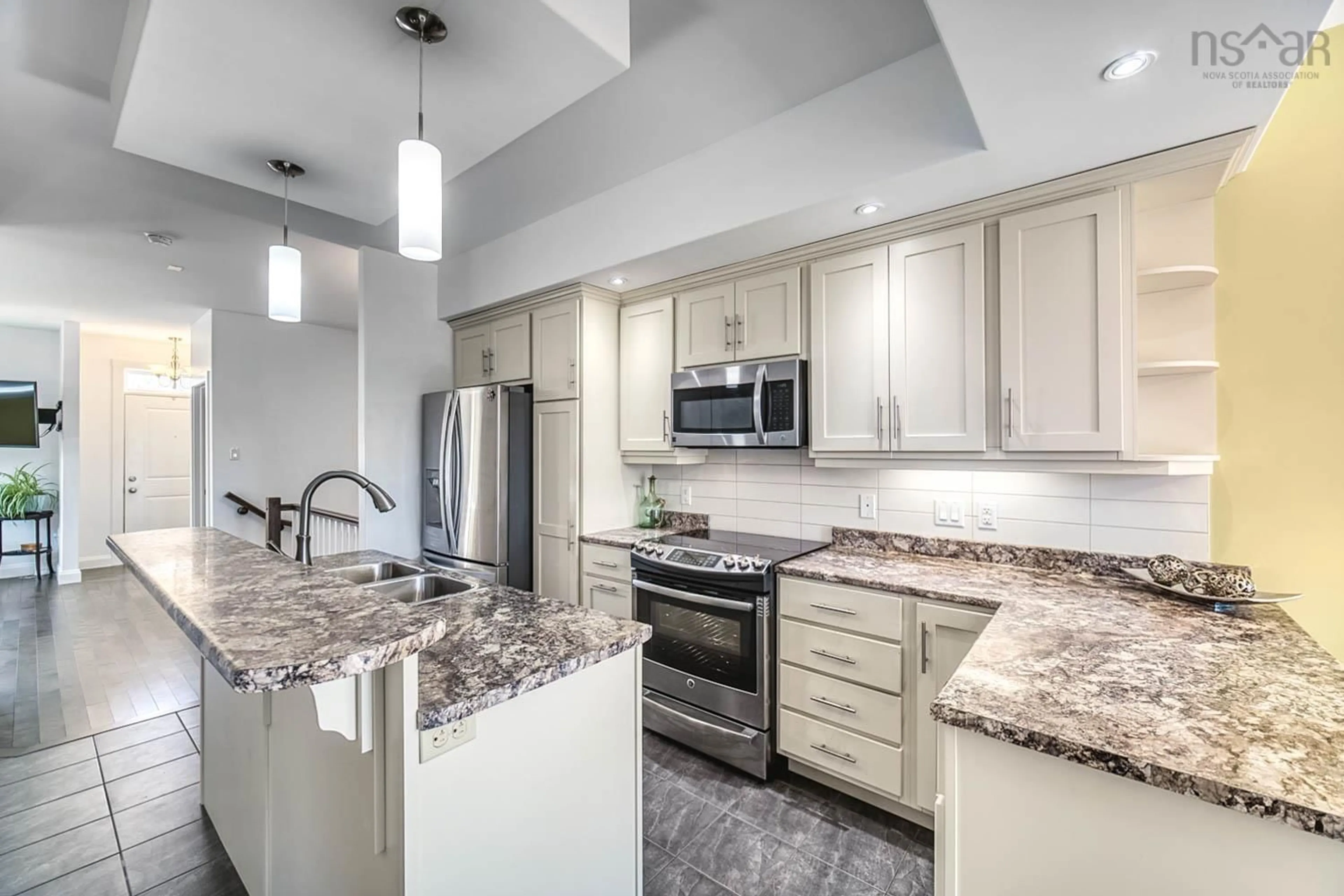 Open concept kitchen, ceramic/tile floor for 24 Cabernet Crt, Timberlea Nova Scotia B3T 0E4