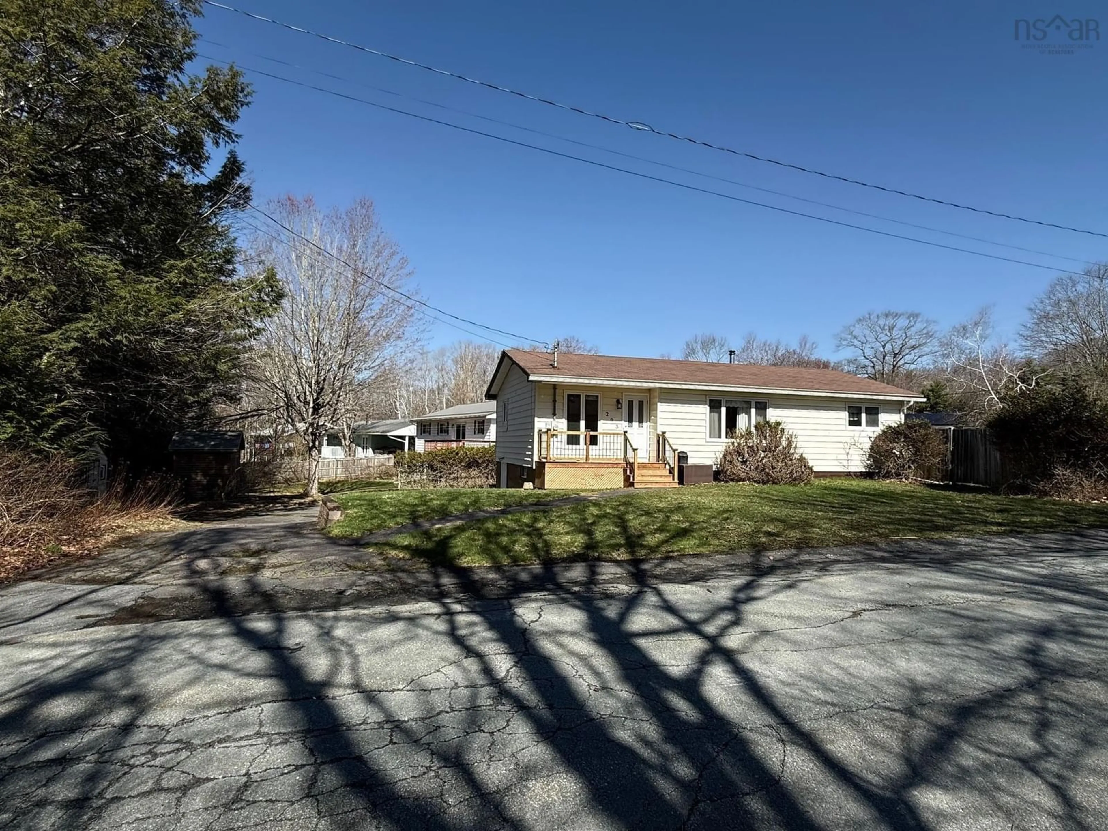 A pic from outside/outdoor area/front of a property/back of a property/a pic from drone, street for 293 Kydd St, Bridgewater Nova Scotia B4V 3H2